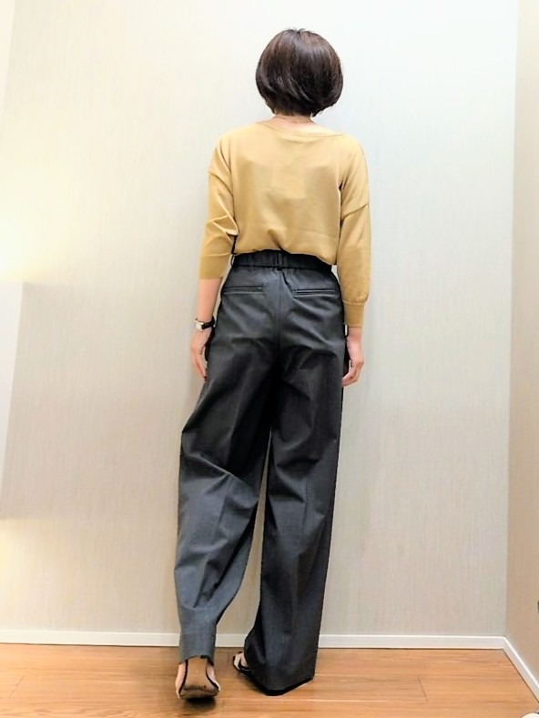 ミズタさんの「UNTITLED｜【一枚で着映え】レースドッキングニットプルオーバー」を使ったコーディネート