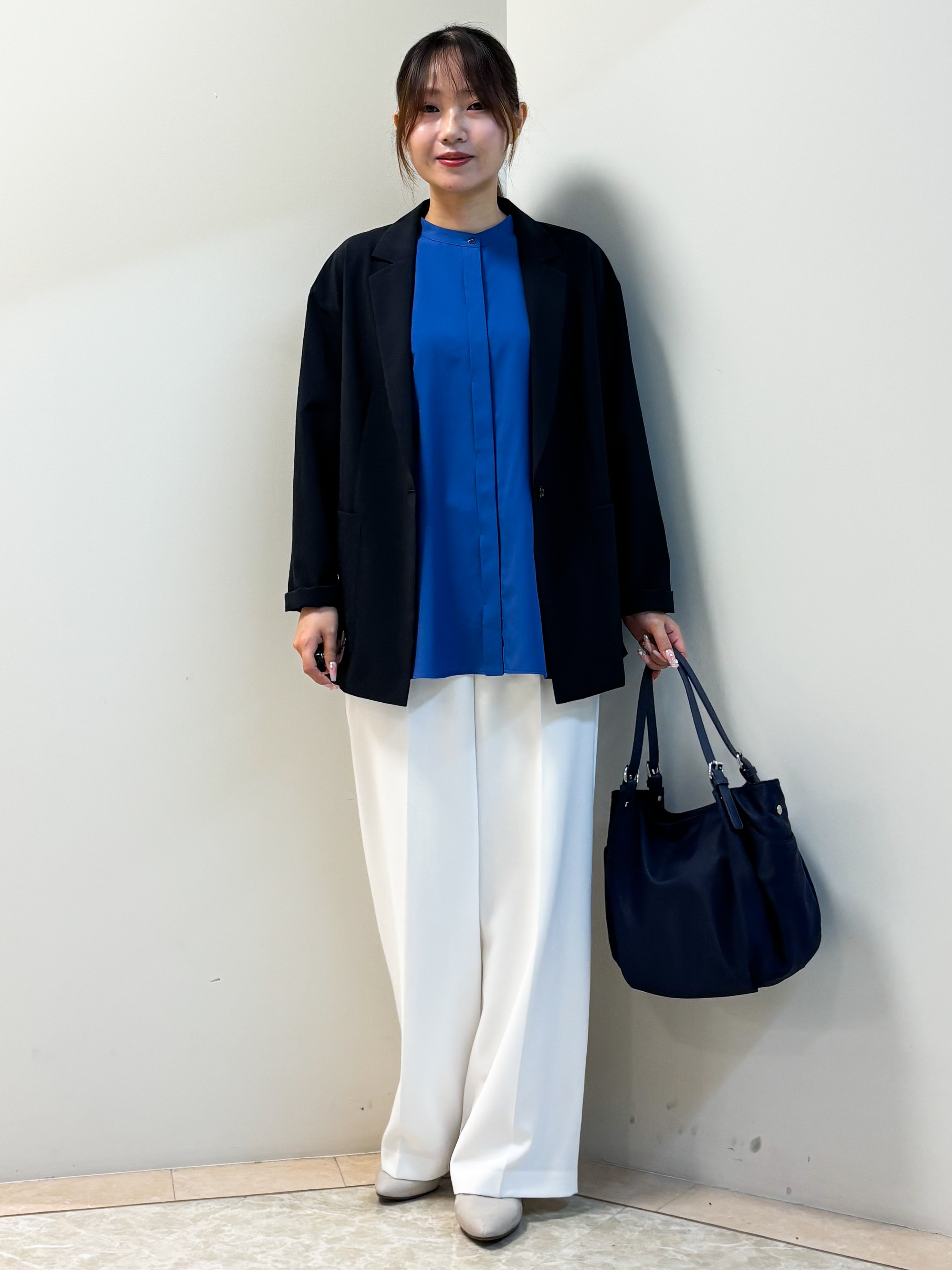 Sawaさんの「Reflect｜【SS-4Lサイズ／接触冷感／シワになりにくい】リラクシーテーラードジャケット」を使ったコーディネート