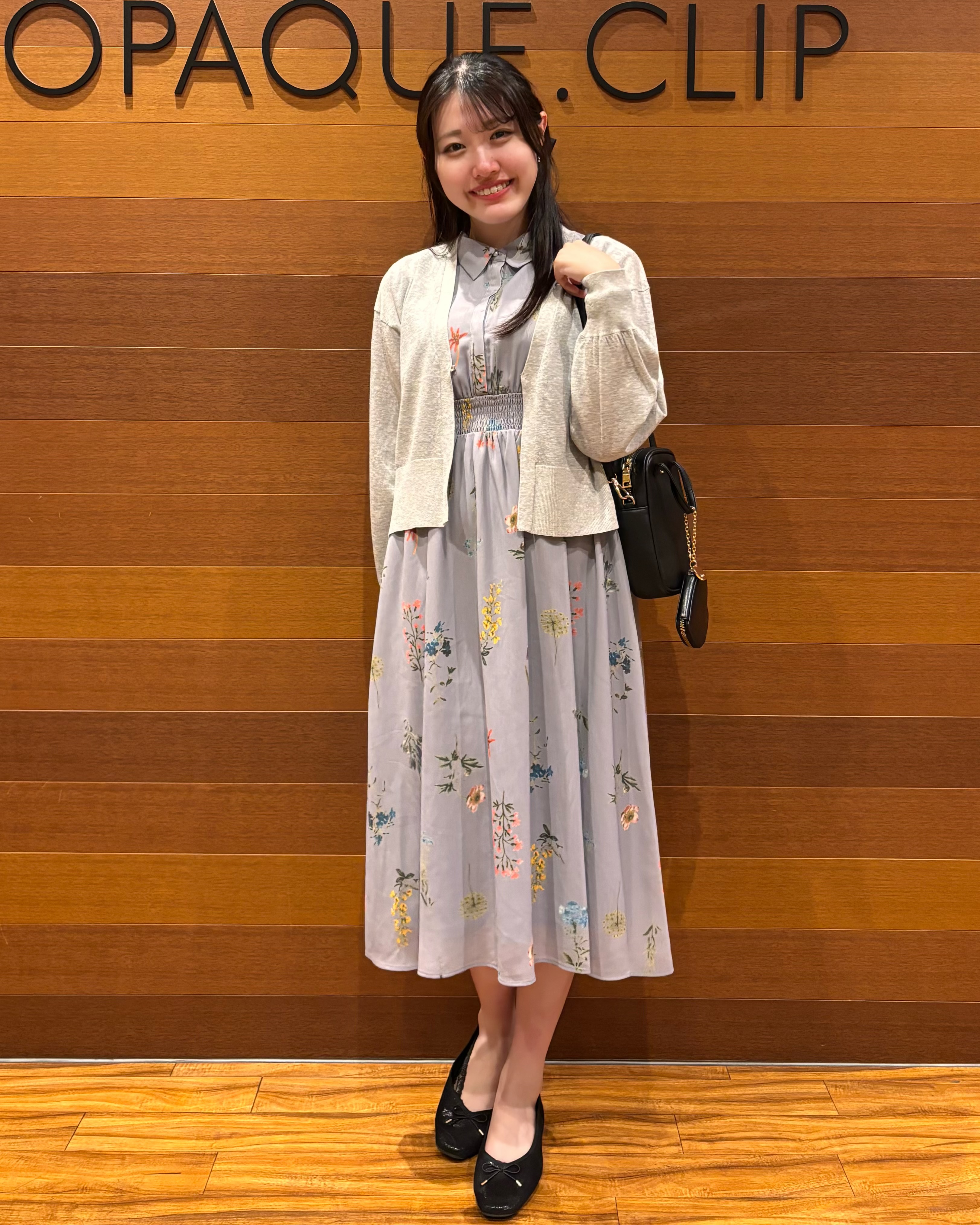 わかなさんの「OPAQUE.CLIP｜【マツコの知らない世界で紹介】ボタニカルフレアワンピース《洗濯機OK》」を使ったコーディネート