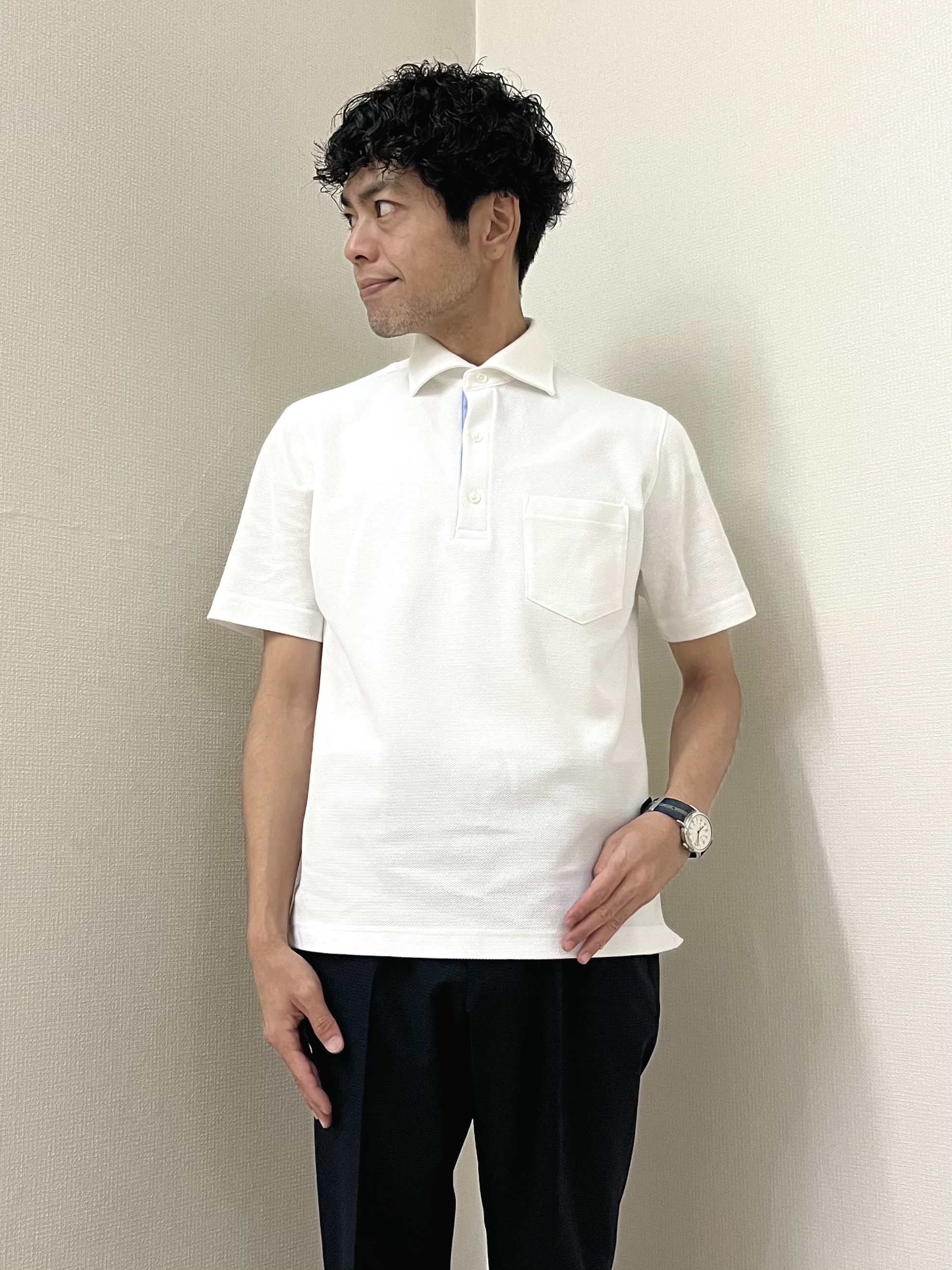 URAさんの「TAKEO KIKUCHI｜【抗菌防臭】ステイフレッシュ ポロシャツ」を使ったコーディネート