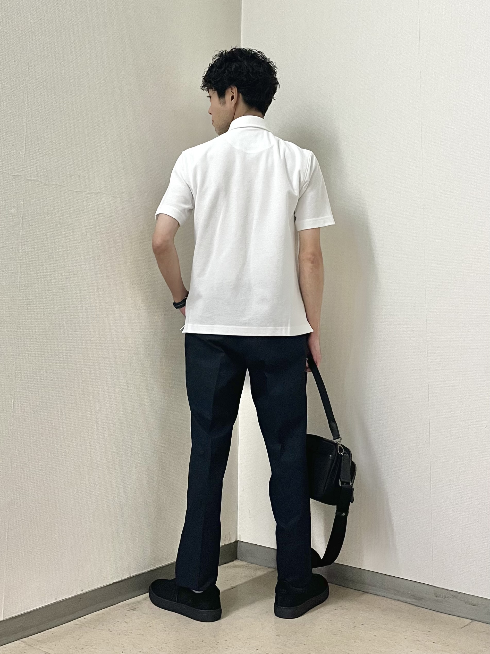 URAさんの「TAKEO KIKUCHI｜【抗菌防臭】ステイフレッシュ ポロシャツ」を使ったコーディネート