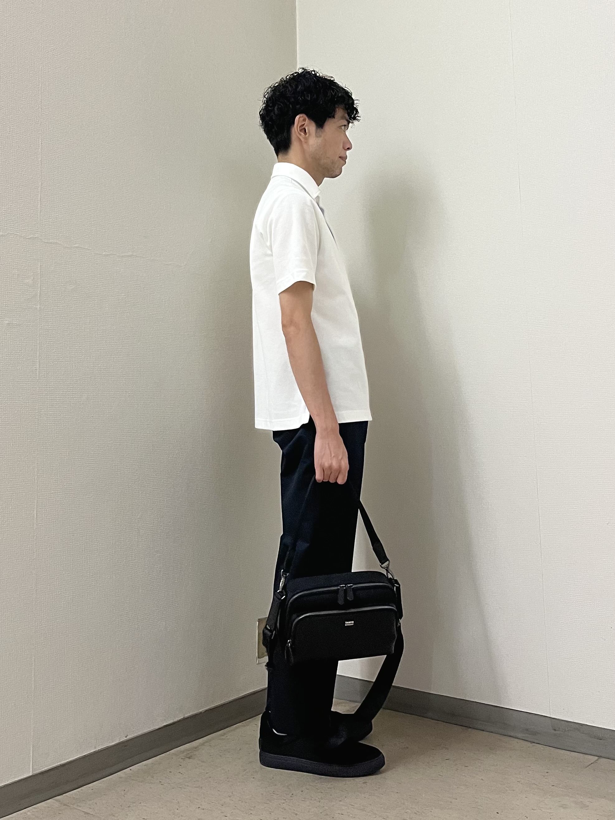 URAさんの「TAKEO KIKUCHI｜【抗菌防臭】ステイフレッシュ ポロシャツ」を使ったコーディネート