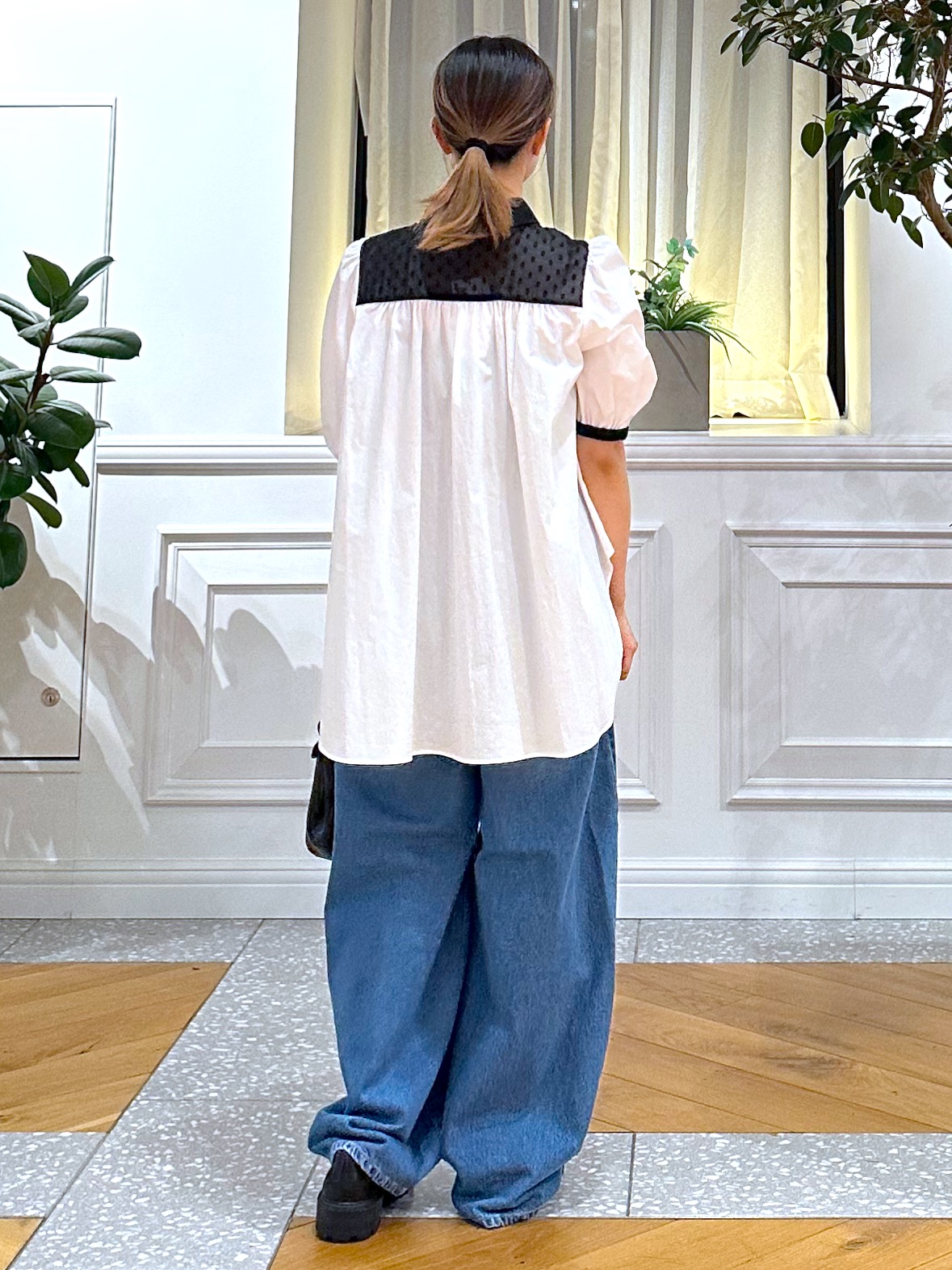 なべこさんの「DRESSTERIOR｜【着映え】ブザム チュニックブラウス」を使ったコーディネート