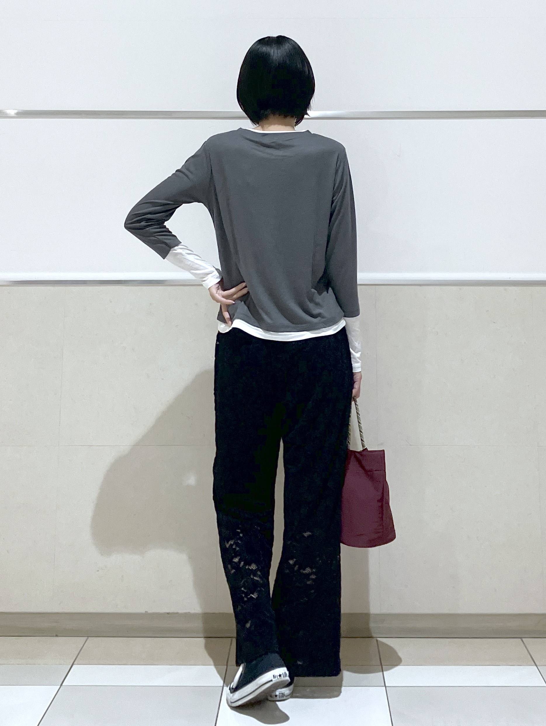 eriko さんの「Dessin｜【調温機能】シアーリブプルオーバー」を使ったコーディネート