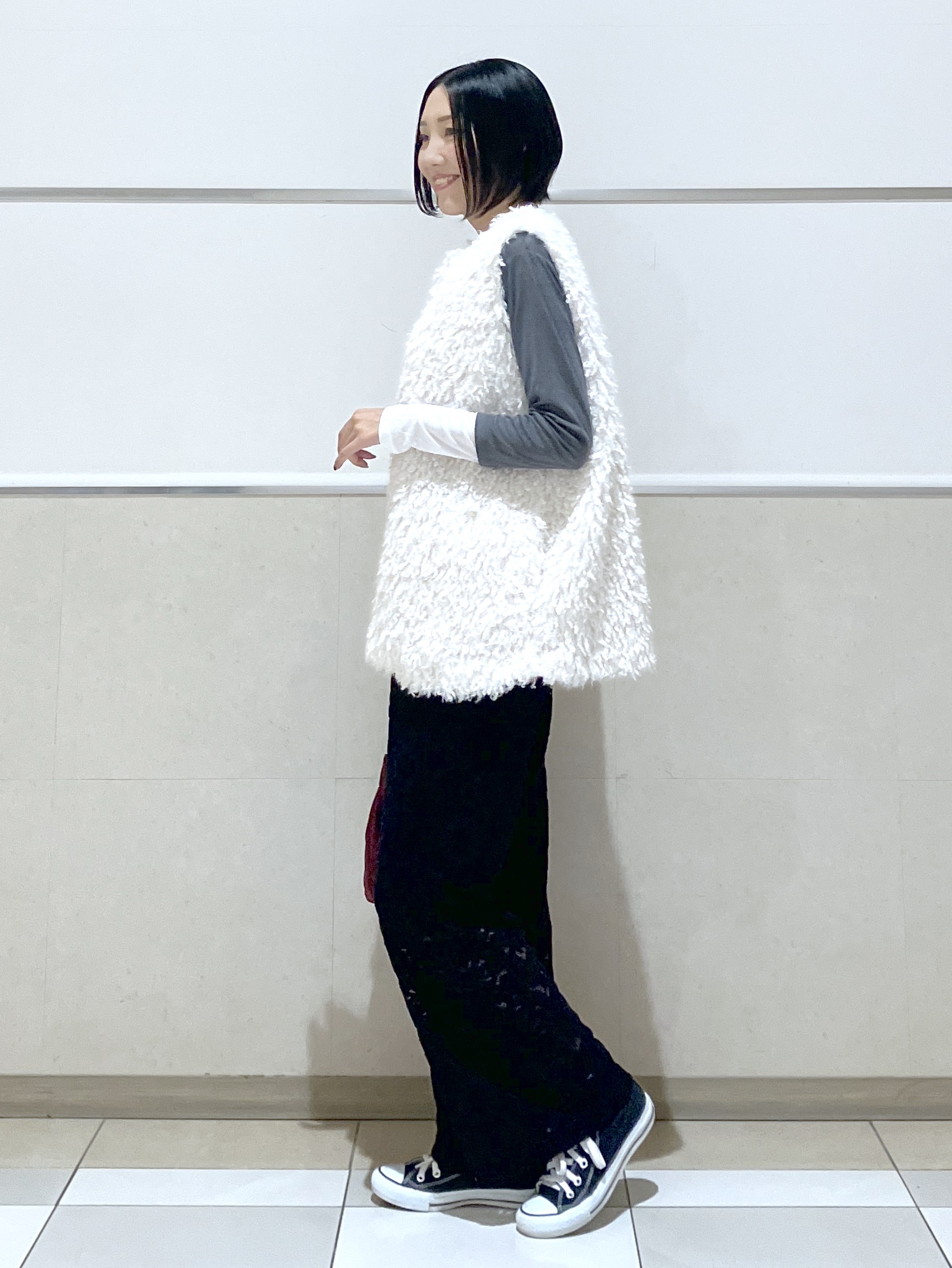 eriko さんの「Dessin｜【調温機能】シアーリブプルオーバー」を使ったコーディネート