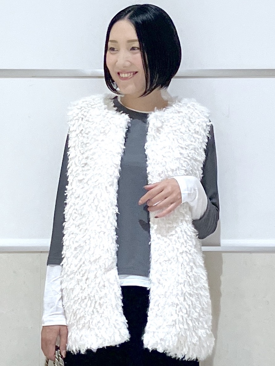 eriko さんの「Dessin｜【調温機能】シアーリブプルオーバー」を使ったコーディネート