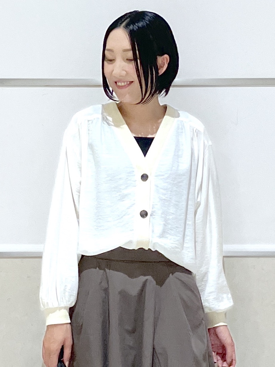 eriko さんの「Dessin｜【UVカット】シアー楊柳ブラウスカーディガン」を使ったコーディネート
