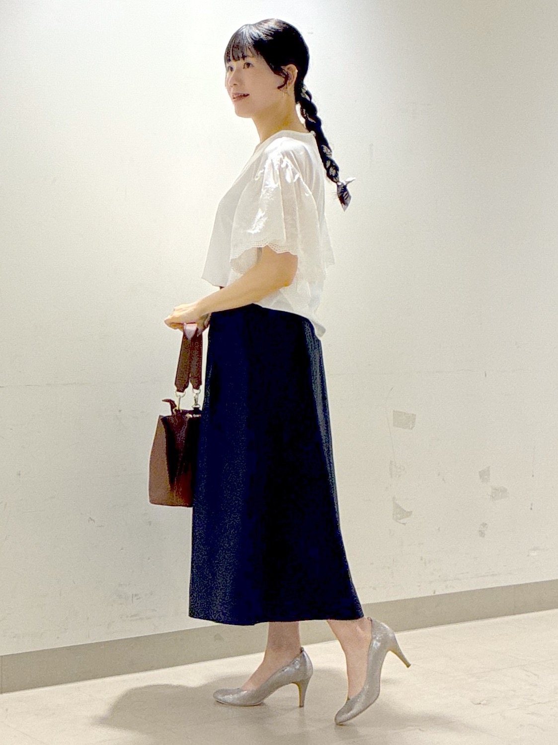  beni_gingerさんの「Reflect｜【通勤◎】スカラップレーススリーブ ブラウス」を使ったコーディネート