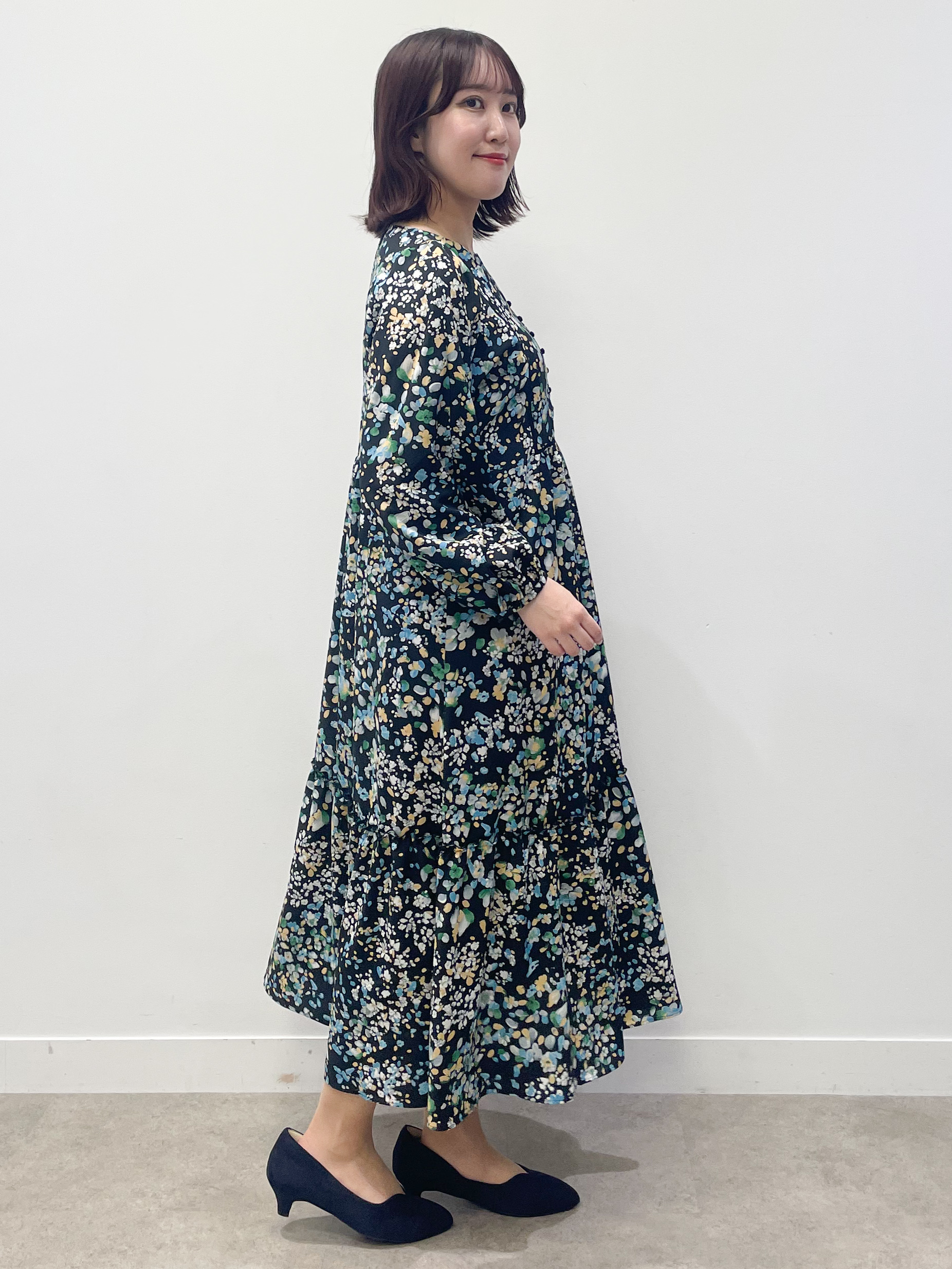 yukariさんの「Reflect｜フラワープリント フェミニンワンピース」を使ったコーディネート