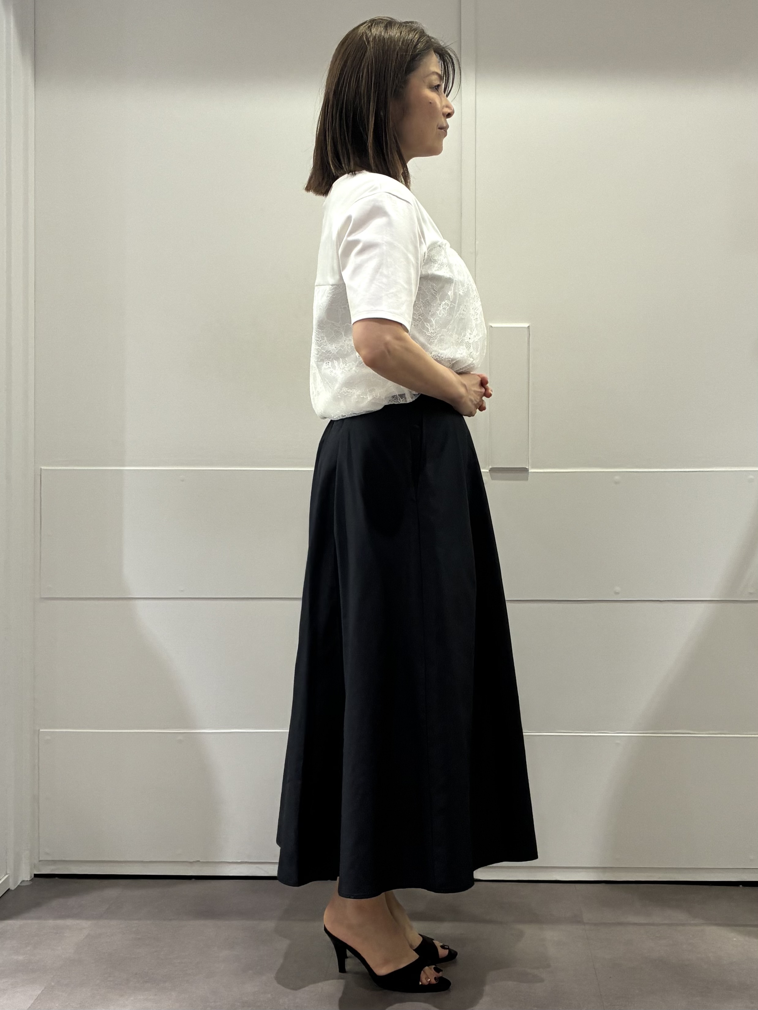 ちいさんの「Reflect｜【UVカット／接触冷感／手洗い可】ラッセルレースプルオーバー」を使ったコーディネート