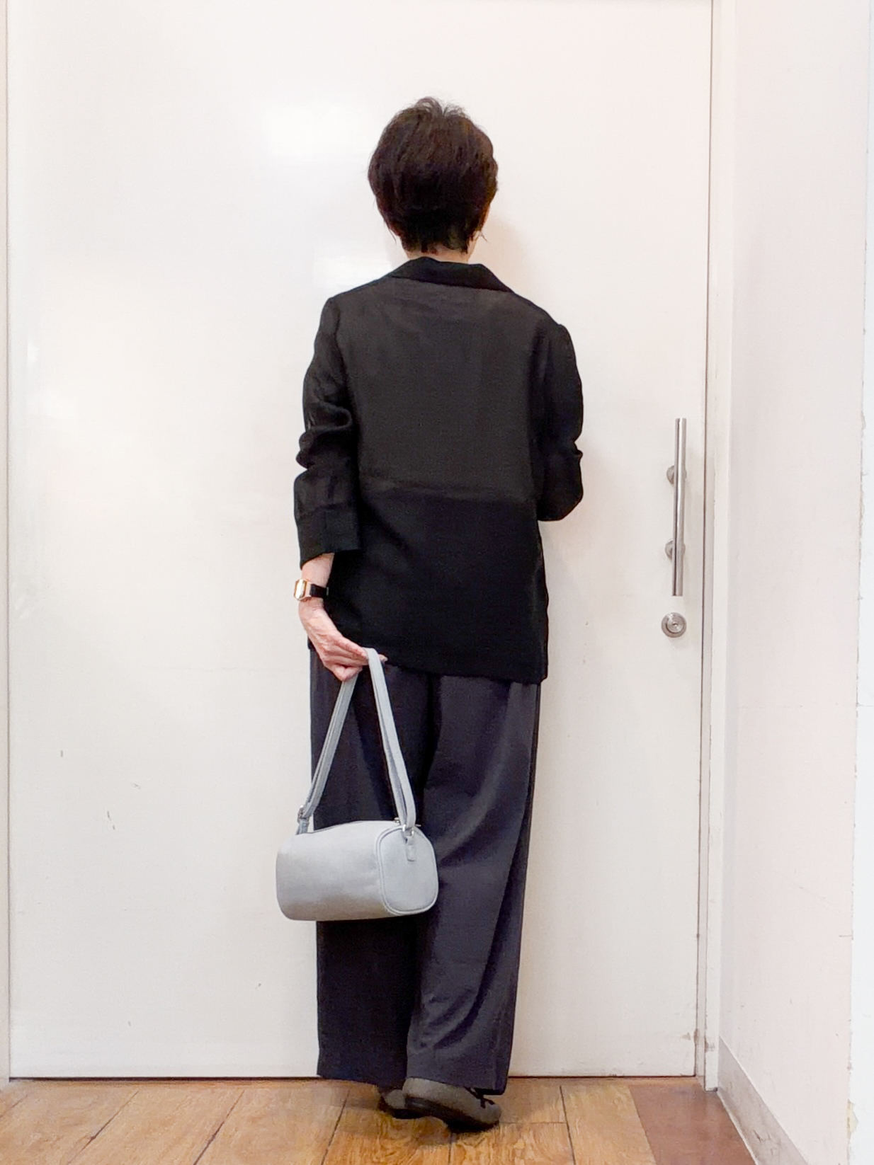 みぃさんの「SHOO･LA･RUE｜【通気性〇/セットアップ可/S-LL/洗濯機可】紫外線対策にも メッシュテーラードジャケット」を使ったコーディネート