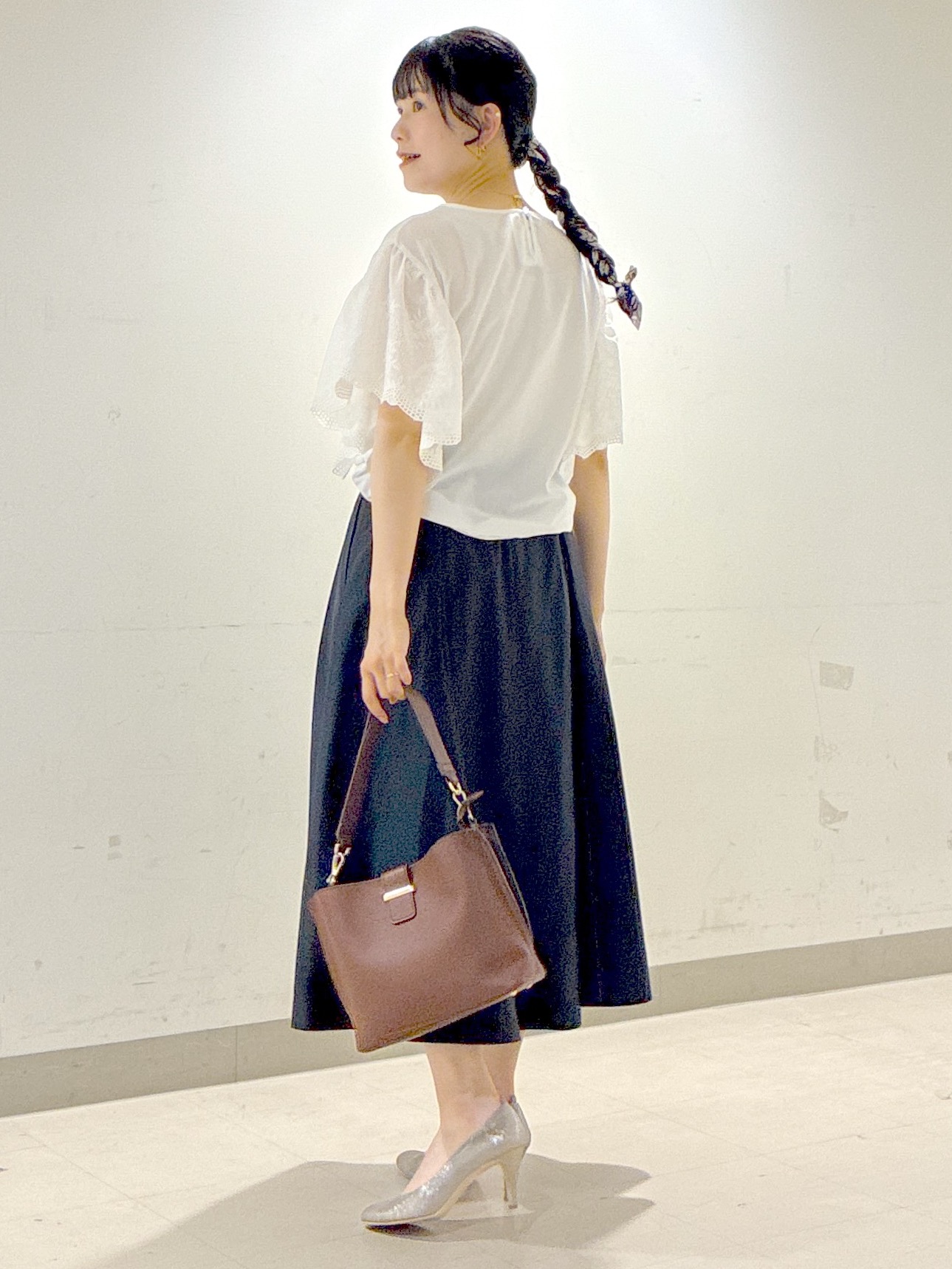  beni_gingerさんの「Reflect｜【通勤◎】スカラップレーススリーブ ブラウス」を使ったコーディネート