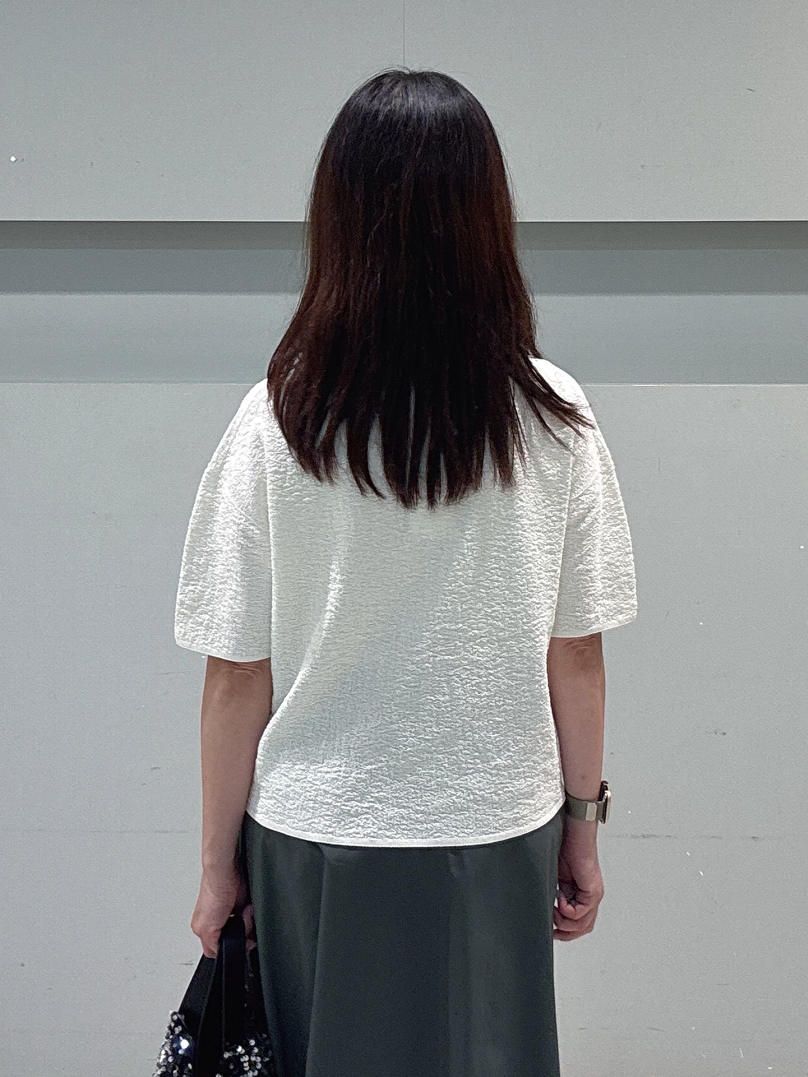 makiさんの「UNTITLED｜【セットアップ可/ストレッチ性】ドライタッチニットプルオーバー」を使ったコーディネート