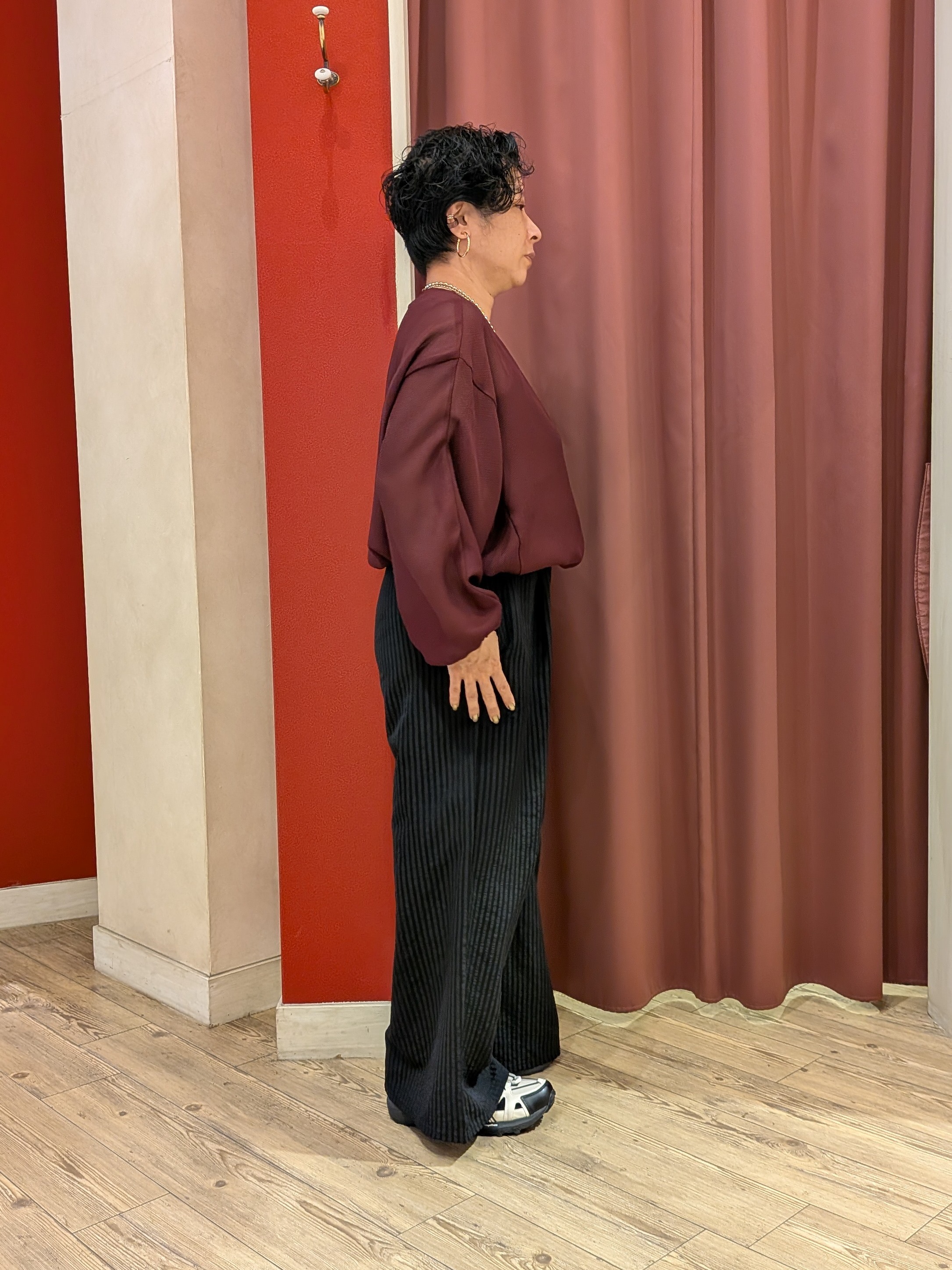 cameさんの「SHOO･LA･RUE｜【通気性〇/セットアップ可/洗濯機可】メッシュドルマン ジップブルゾン」を使ったコーディネート