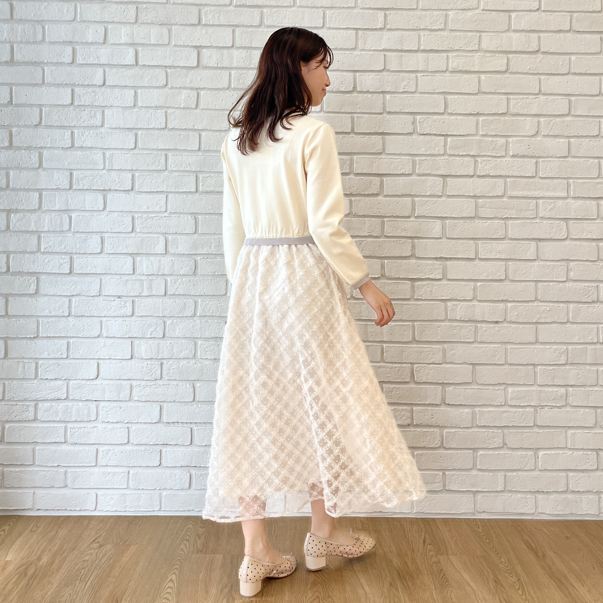 はばさんの「Couture brooch｜チュールバレエパンプス」を使ったコーディネート