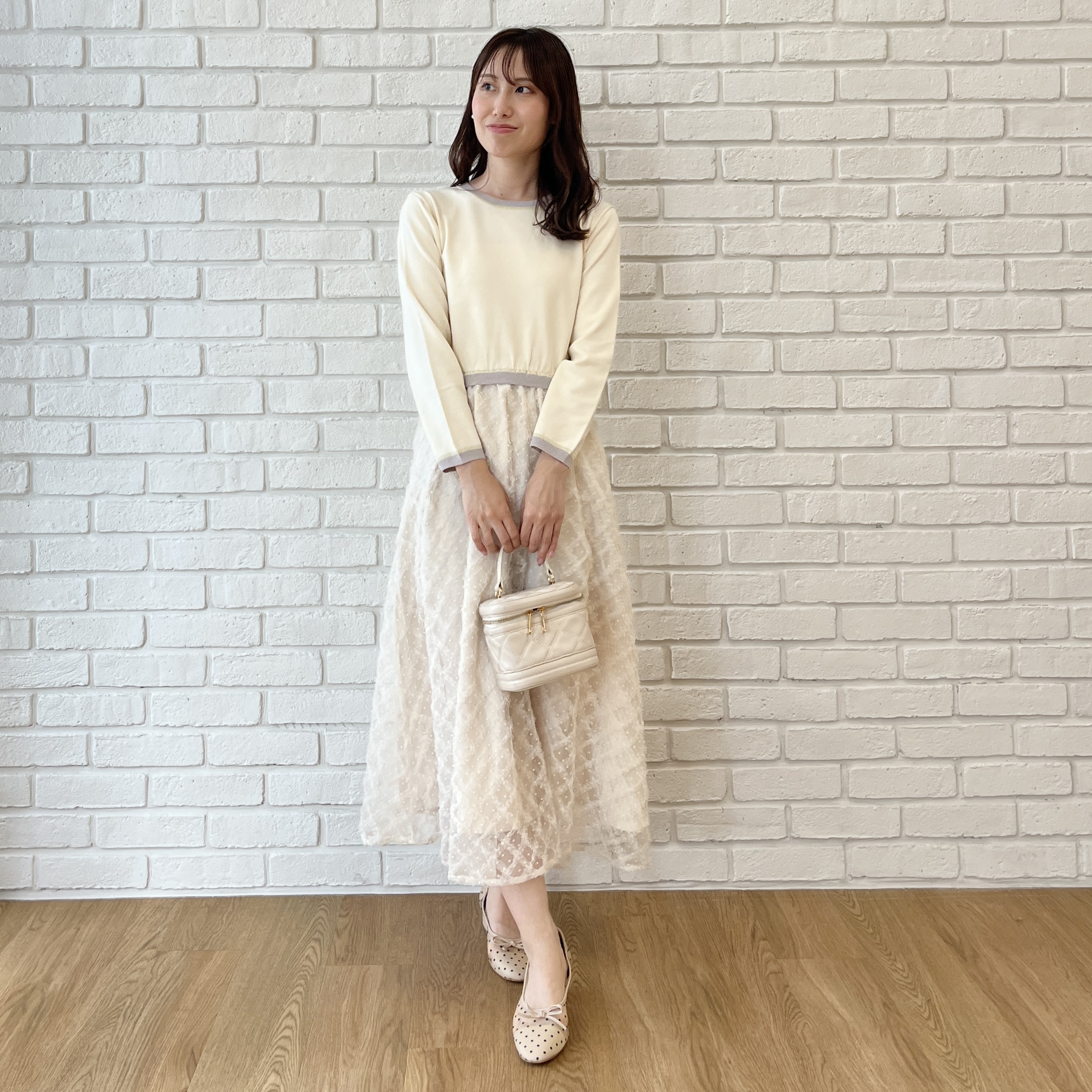 はばさんの「Couture brooch｜チュールバレエパンプス」を使ったコーディネート