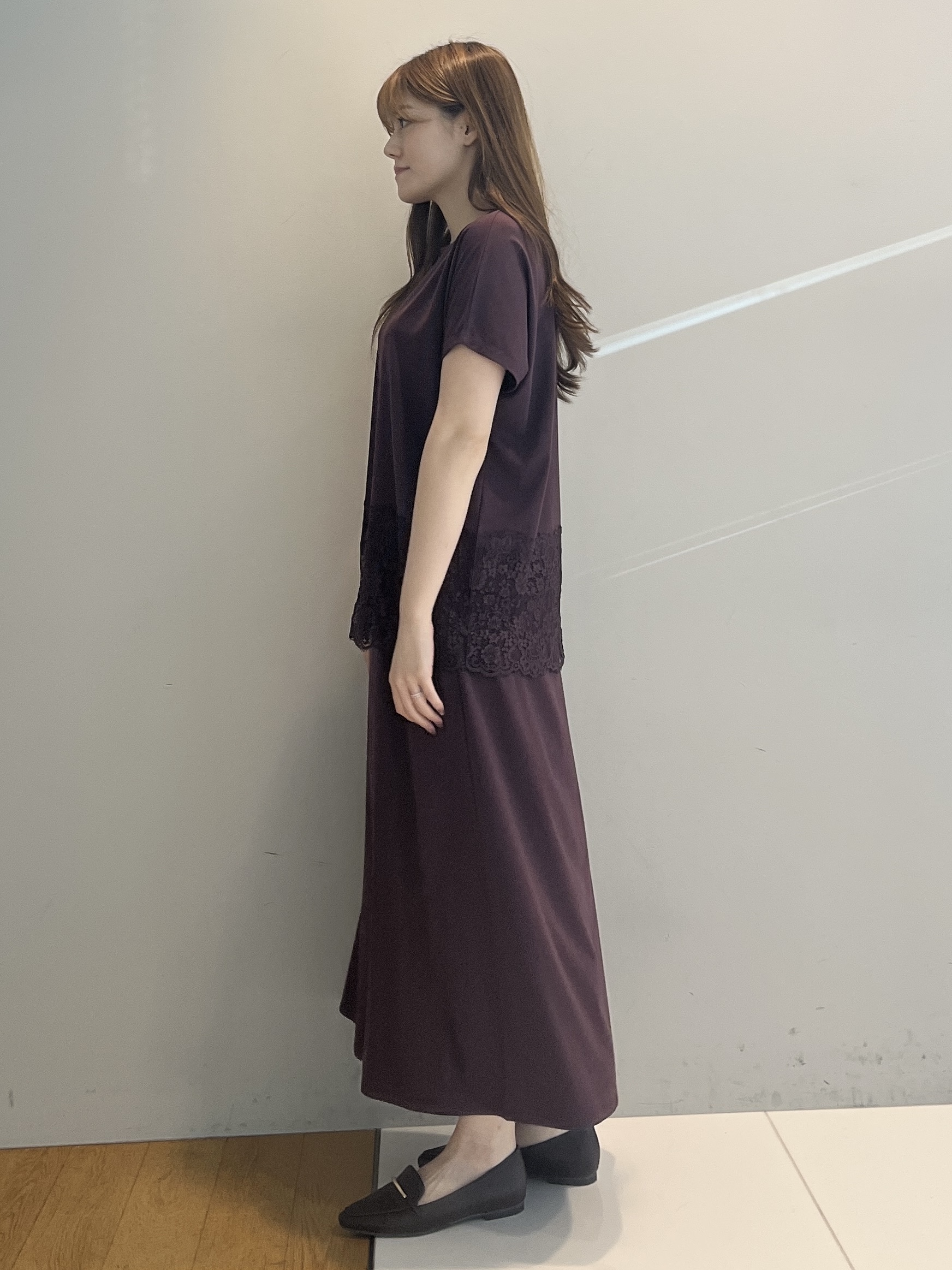 sayaさんの「grove｜【SET UP可】ポンチシリーズ／裾レースドルマンカットソー」を使ったコーディネート