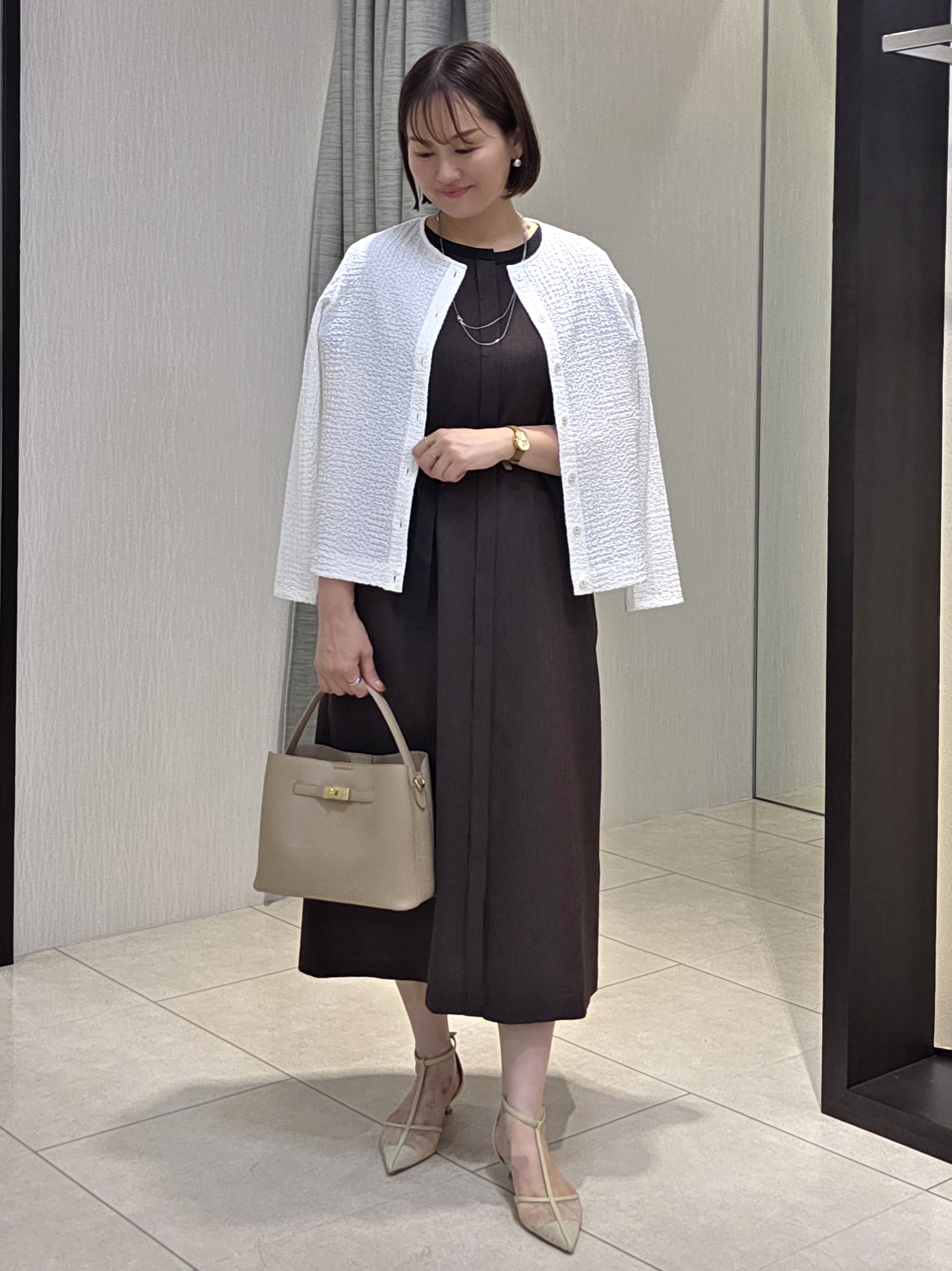naokoさんの「UNTITLED｜◆【アンサンブル可】ポコポコカーディガン」を使ったコーディネート