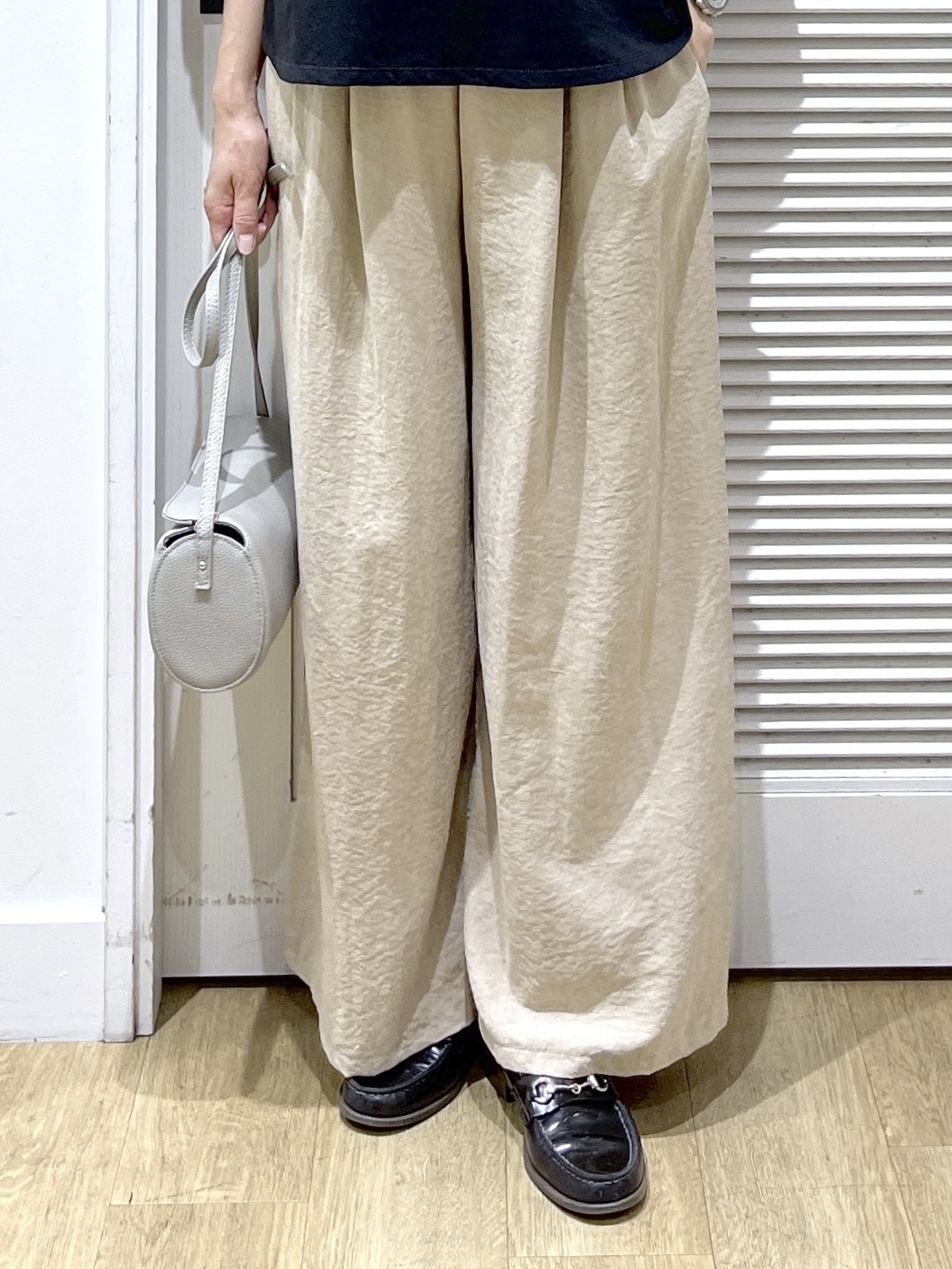 Miyazakiさんの「Dessin｜【高レビュー/洗える/XS-L】バックヘンリーミニ裏毛 5分袖」を使ったコーディネート
