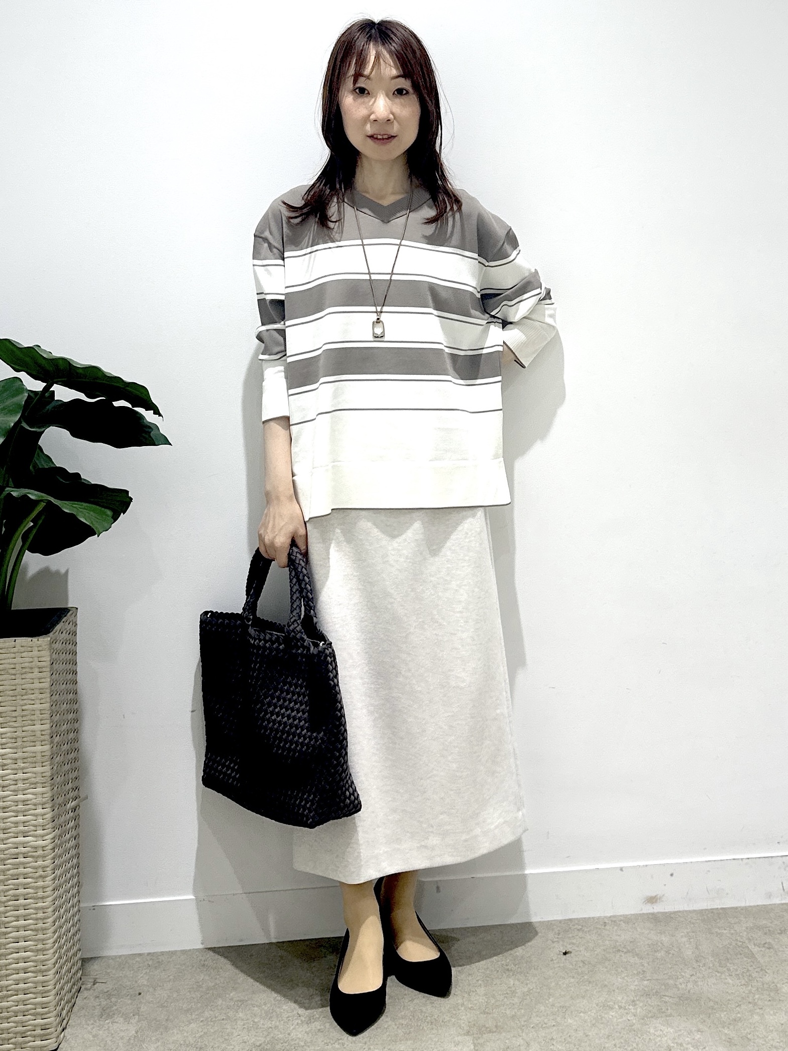 Miwaさんの「UNTITLED｜【撥水/軽量/薄中綿入り】スタンドカラーコート」を使ったコーディネート