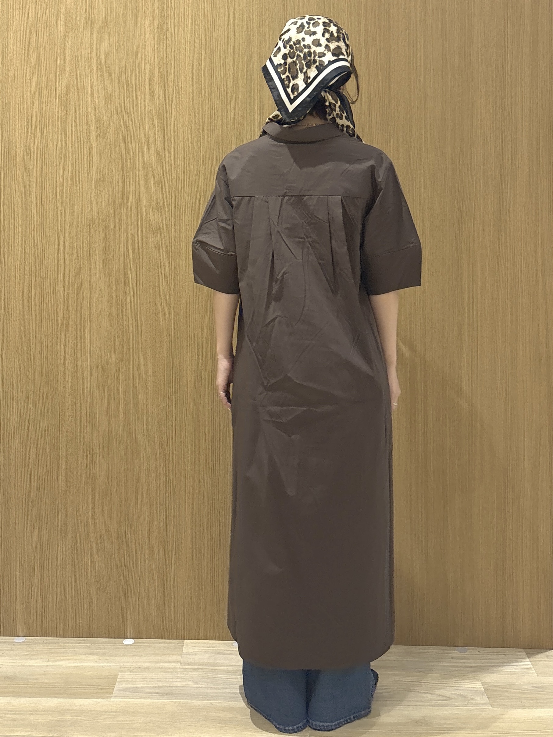 たけねぇさんの「OPAQUE.CLIP｜スキッパーシャツワンピース【洗濯機OK】」を使ったコーディネート