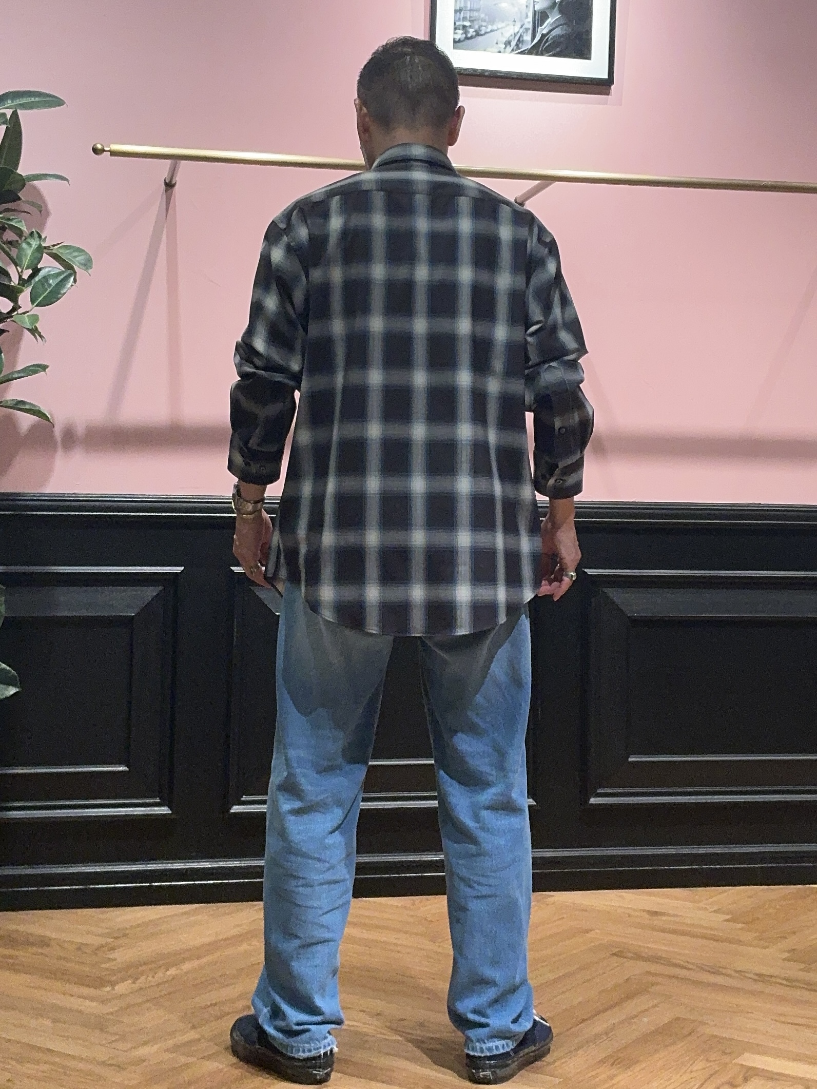 torigoeさんの「DRESSTERIOR｜【日本製】オンブレーチェックシャツ」を使ったコーディネート