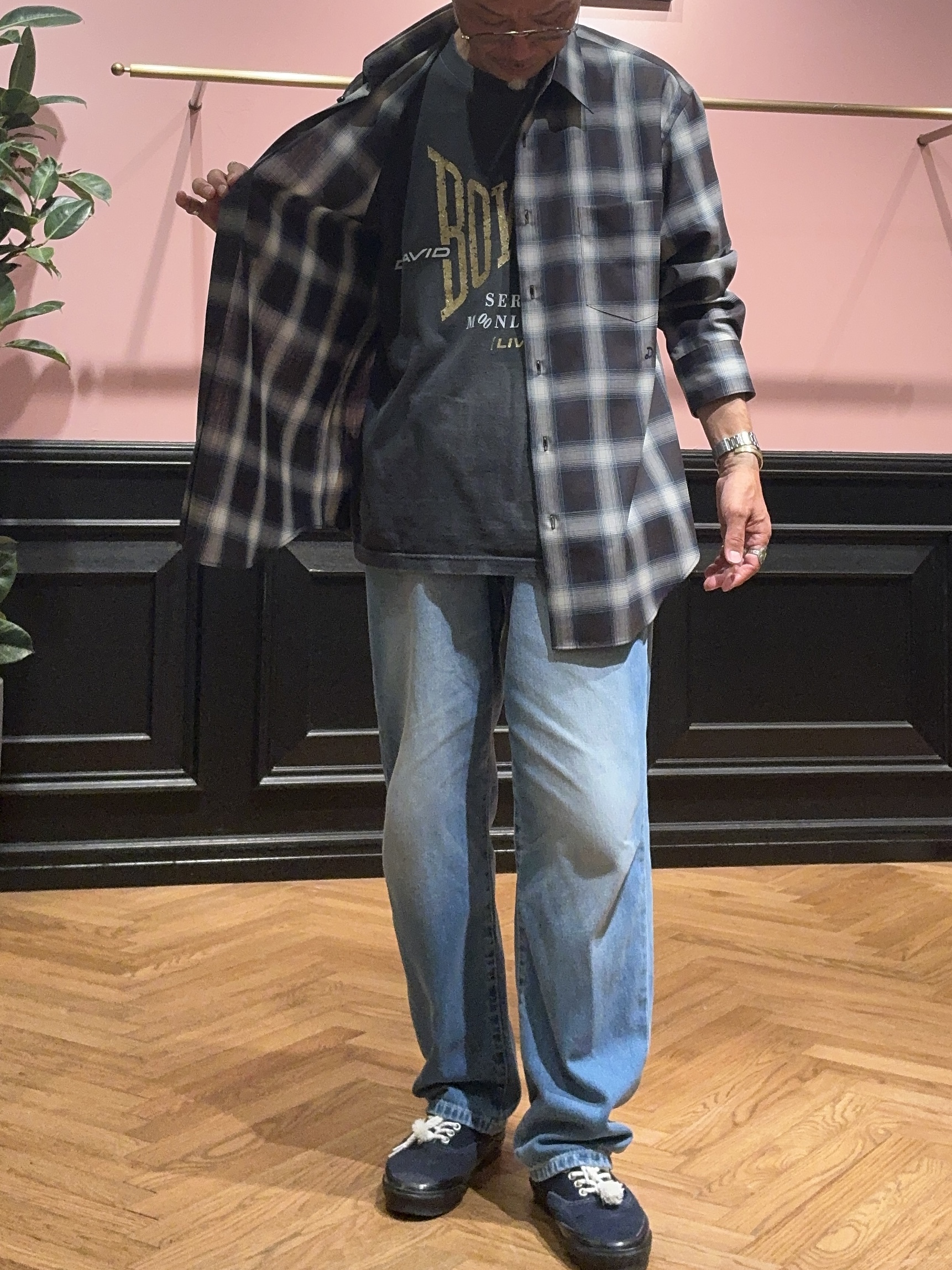 torigoeさんの「DRESSTERIOR｜【日本製】オンブレーチェックシャツ」を使ったコーディネート