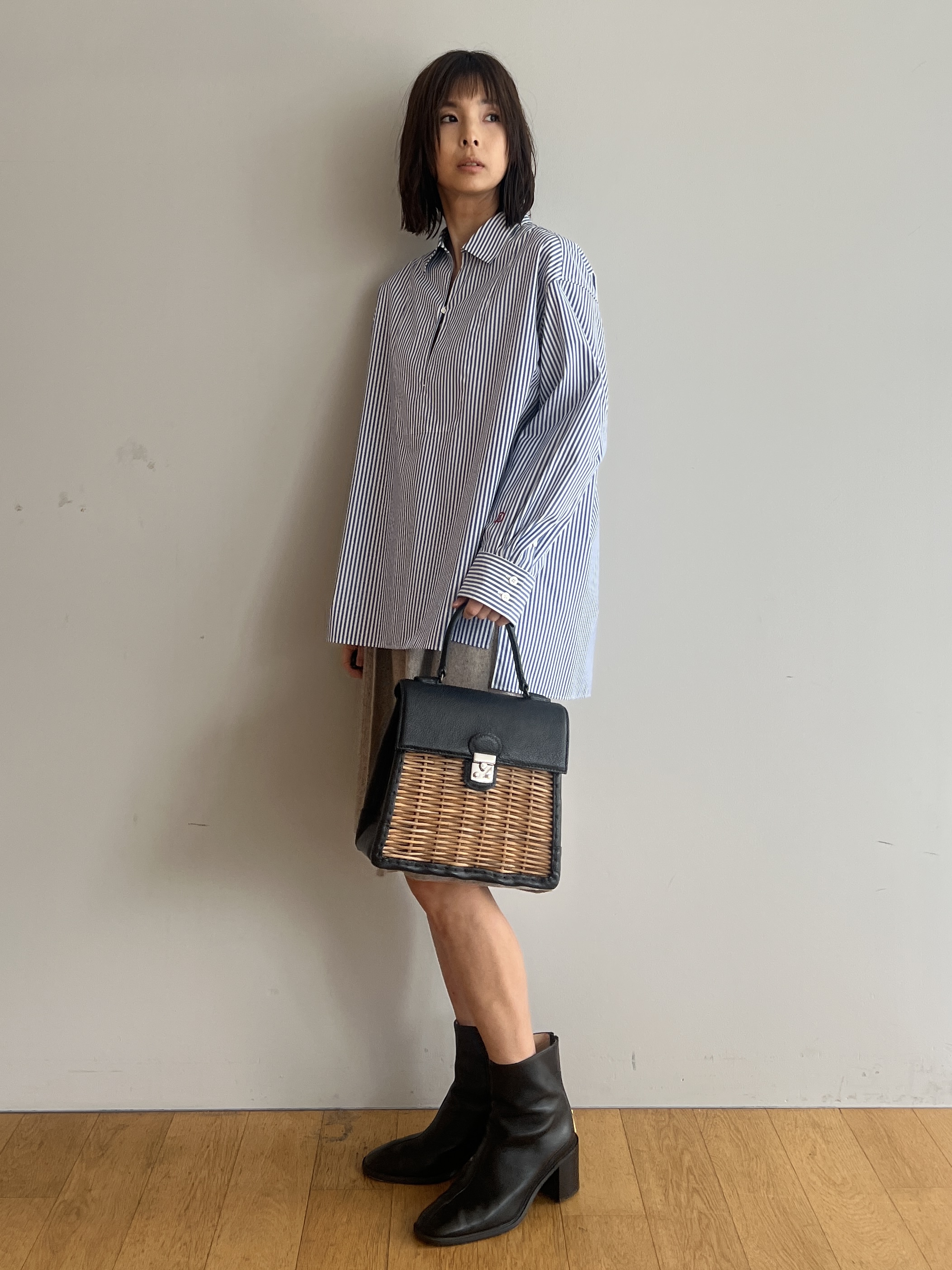 misaさんの「DRESSTERIOR｜【セットアップ可】ネップツイードバミューダパンツ」を使ったコーディネート