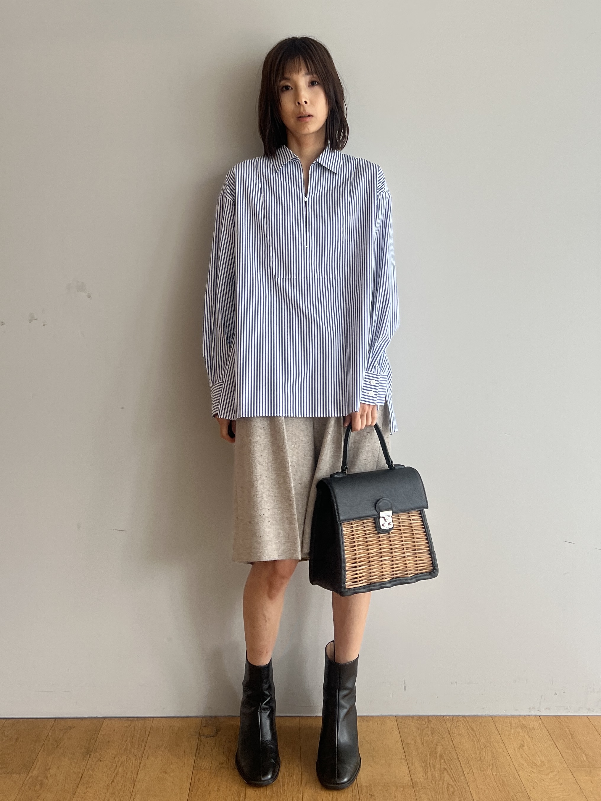 misaさんの「DRESSTERIOR｜【セットアップ可】ネップツイードバミューダパンツ」を使ったコーディネート