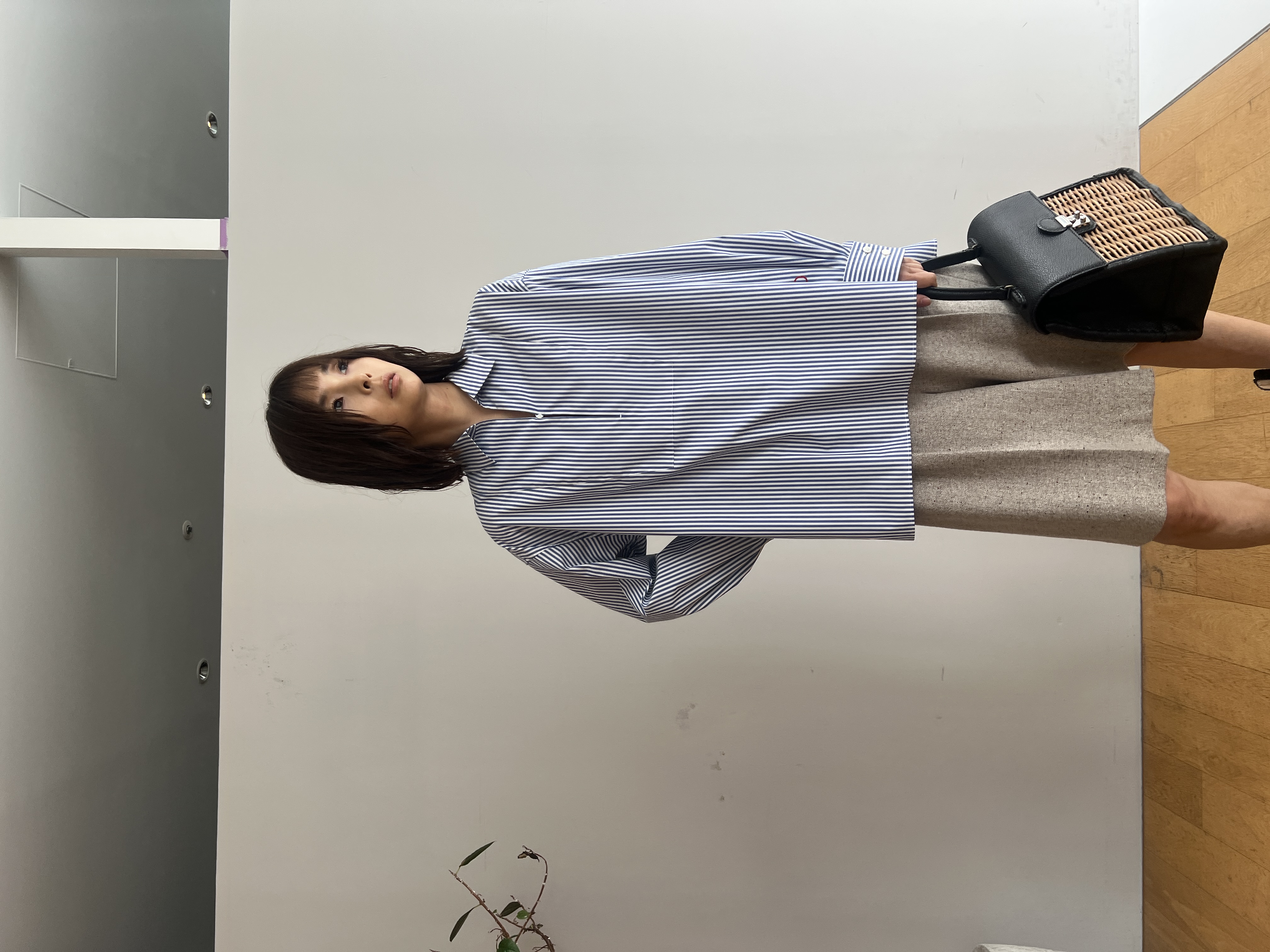 misaさんの「DRESSTERIOR｜【セットアップ可】ネップツイードバミューダパンツ」を使ったコーディネート