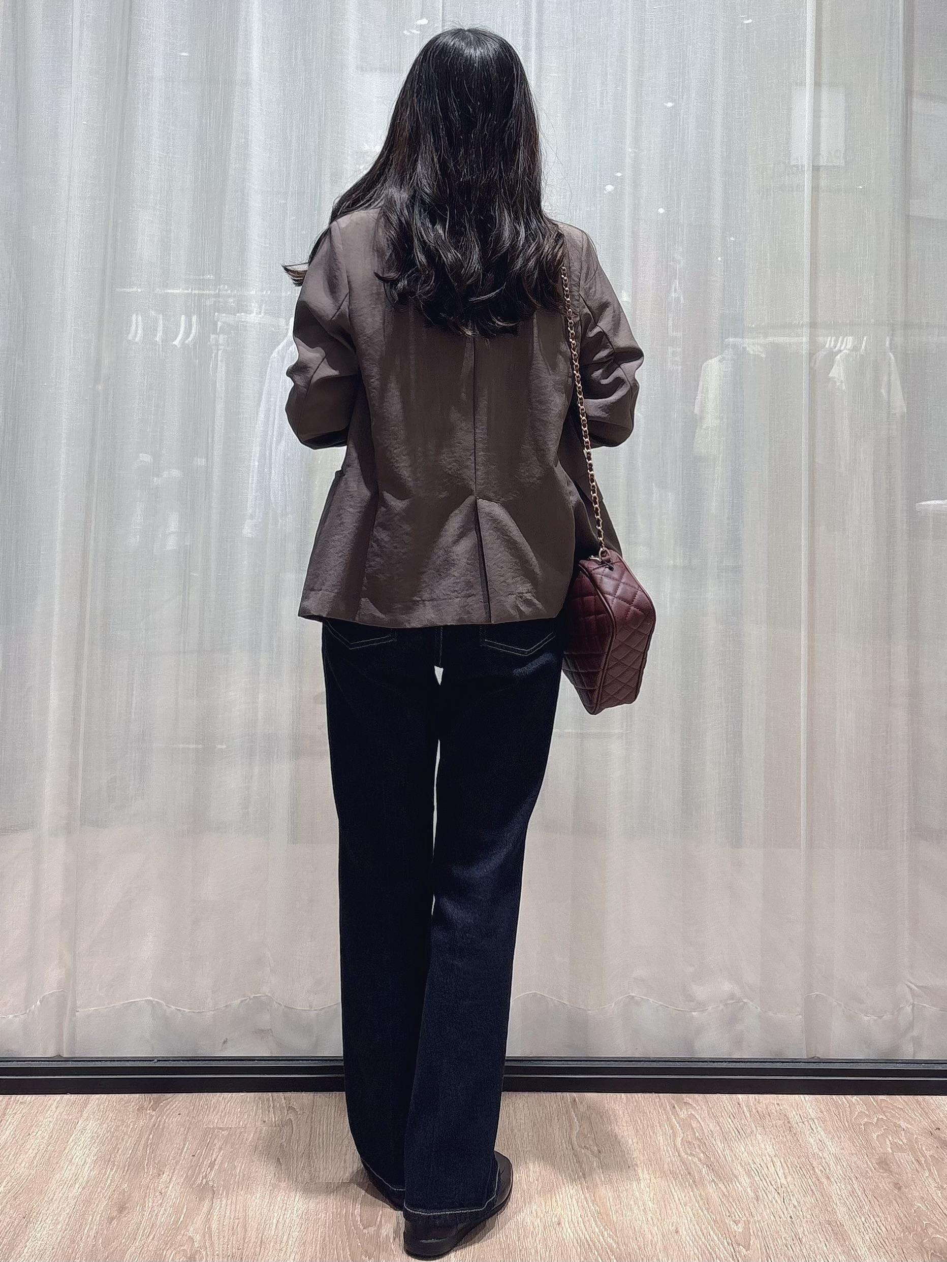 ぞうげさんの「OPAQUE.CLIP｜《再入荷》ダブルブレストテーラードジャケット【接触冷感／吸水速乾／イージーアイロン／防シワ／洗濯機O」を使ったコーディネート