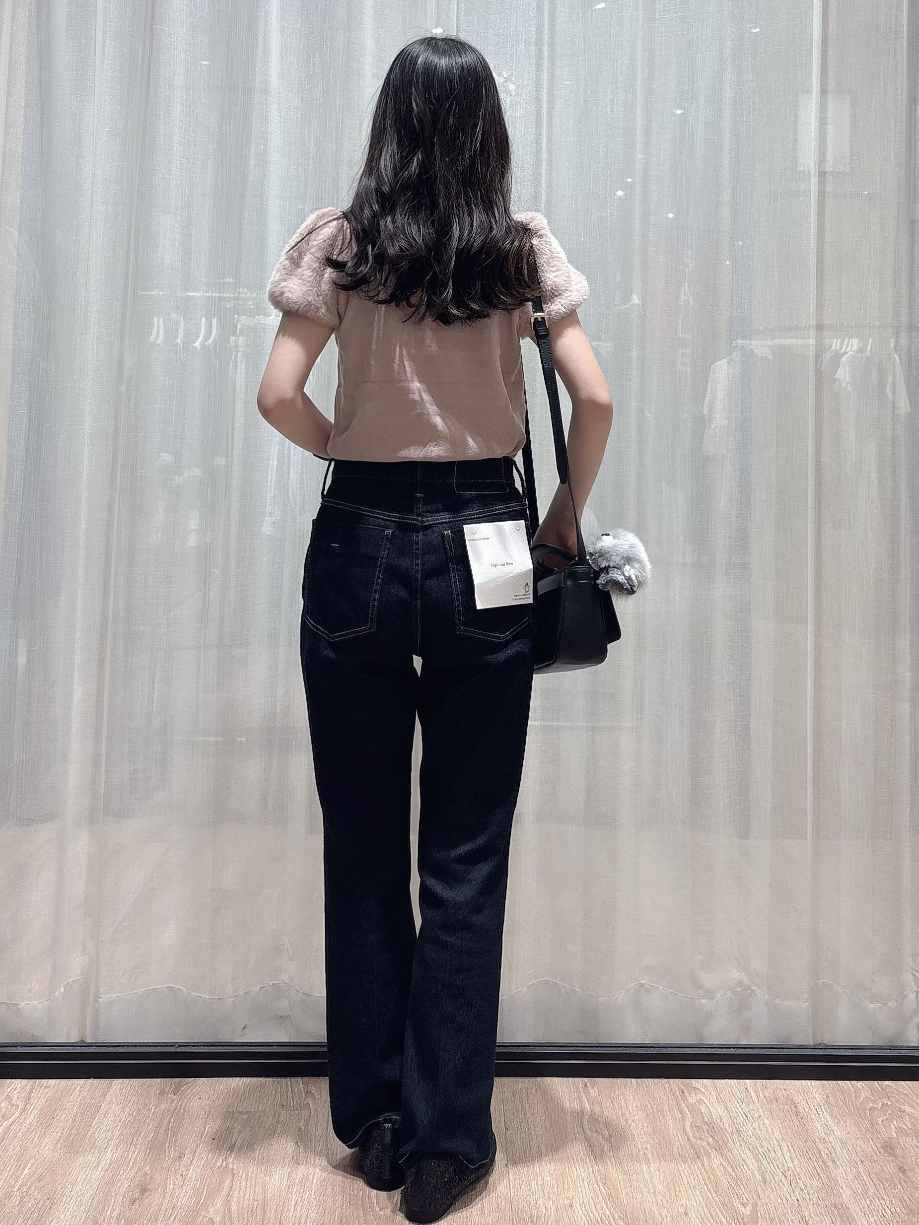 ぞうげさんの「OPAQUE.CLIP｜フェザースリーブニット【洗濯機OK】」を使ったコーディネート