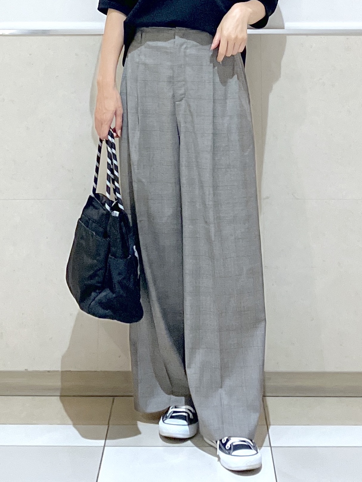 eriko さんの「Dessin｜【高レビュー/洗える/XS-L】バックヘンリーミニ裏毛 5分袖」を使ったコーディネート
