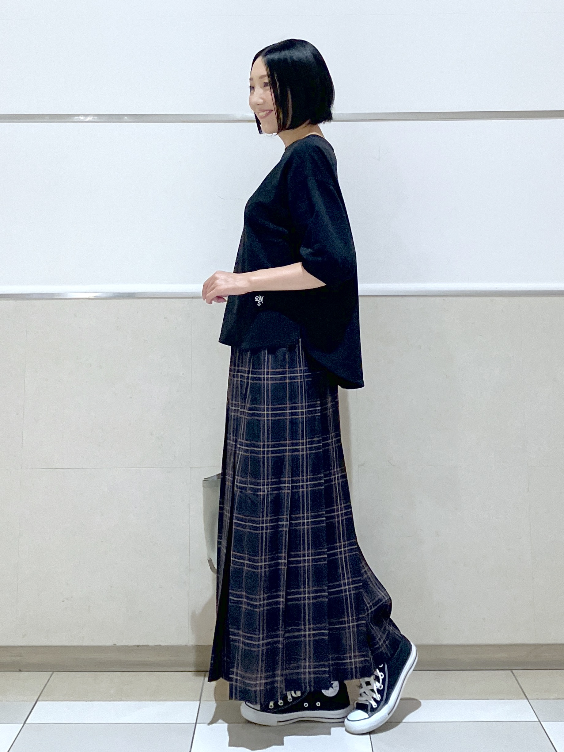eriko さんの「Dessin｜バックヘンリーカットソー5分袖」を使ったコーディネート