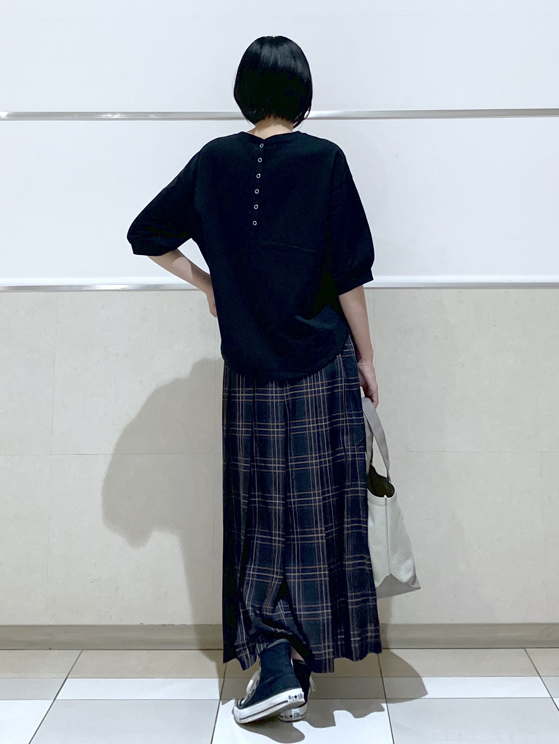 eriko さんの「Dessin｜バックヘンリーカットソー5分袖」を使ったコーディネート