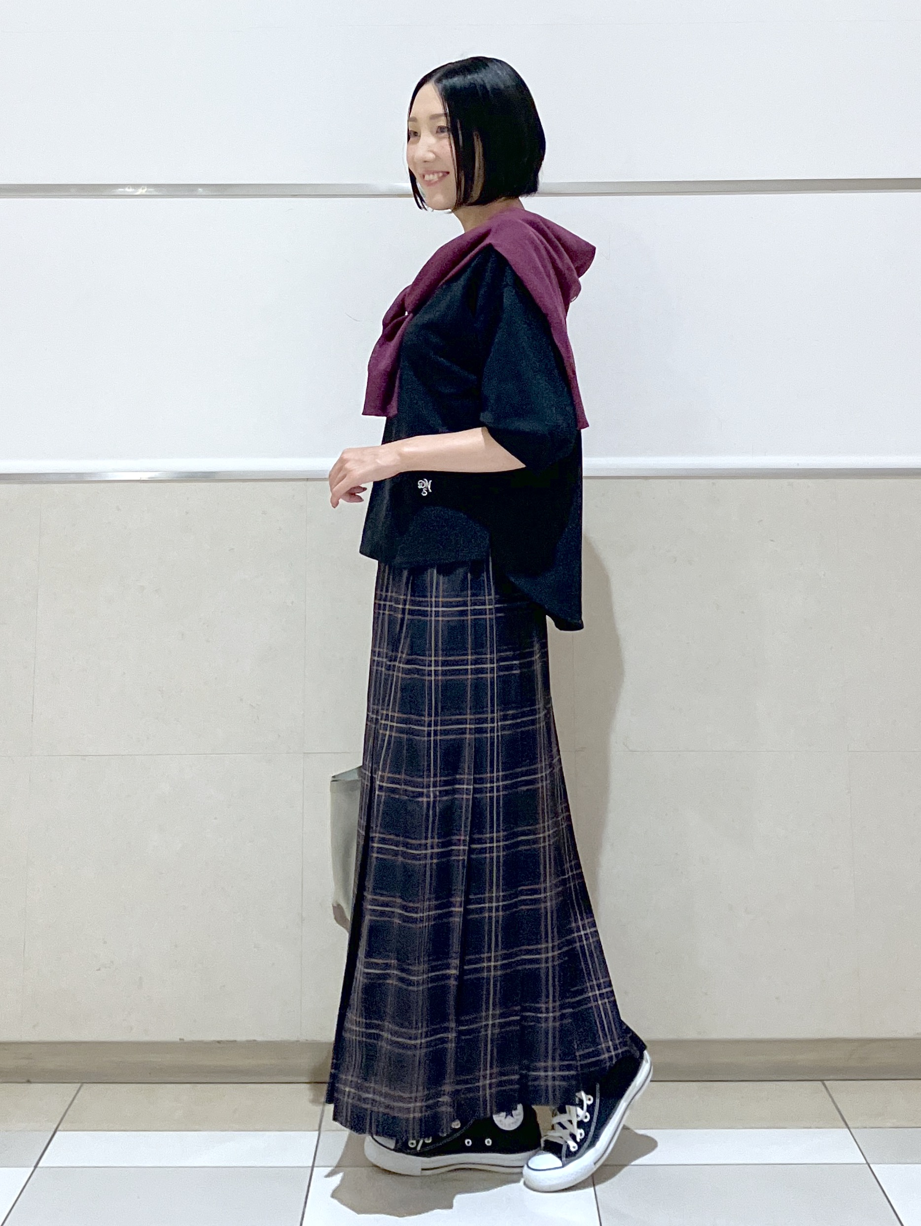 eriko さんの「Dessin｜バックヘンリーカットソー5分袖」を使ったコーディネート