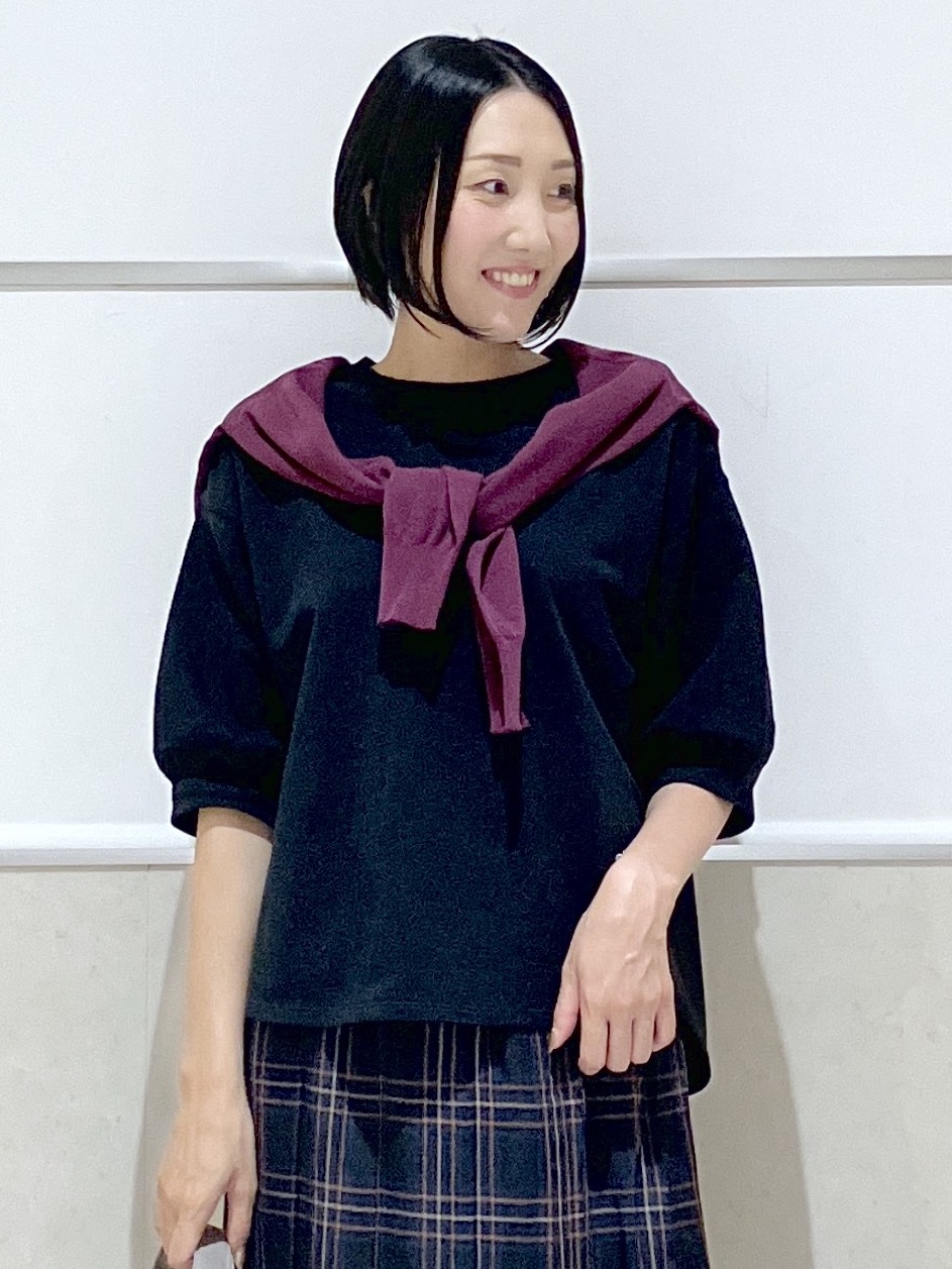 eriko さんの「Dessin｜バックヘンリーカットソー5分袖」を使ったコーディネート