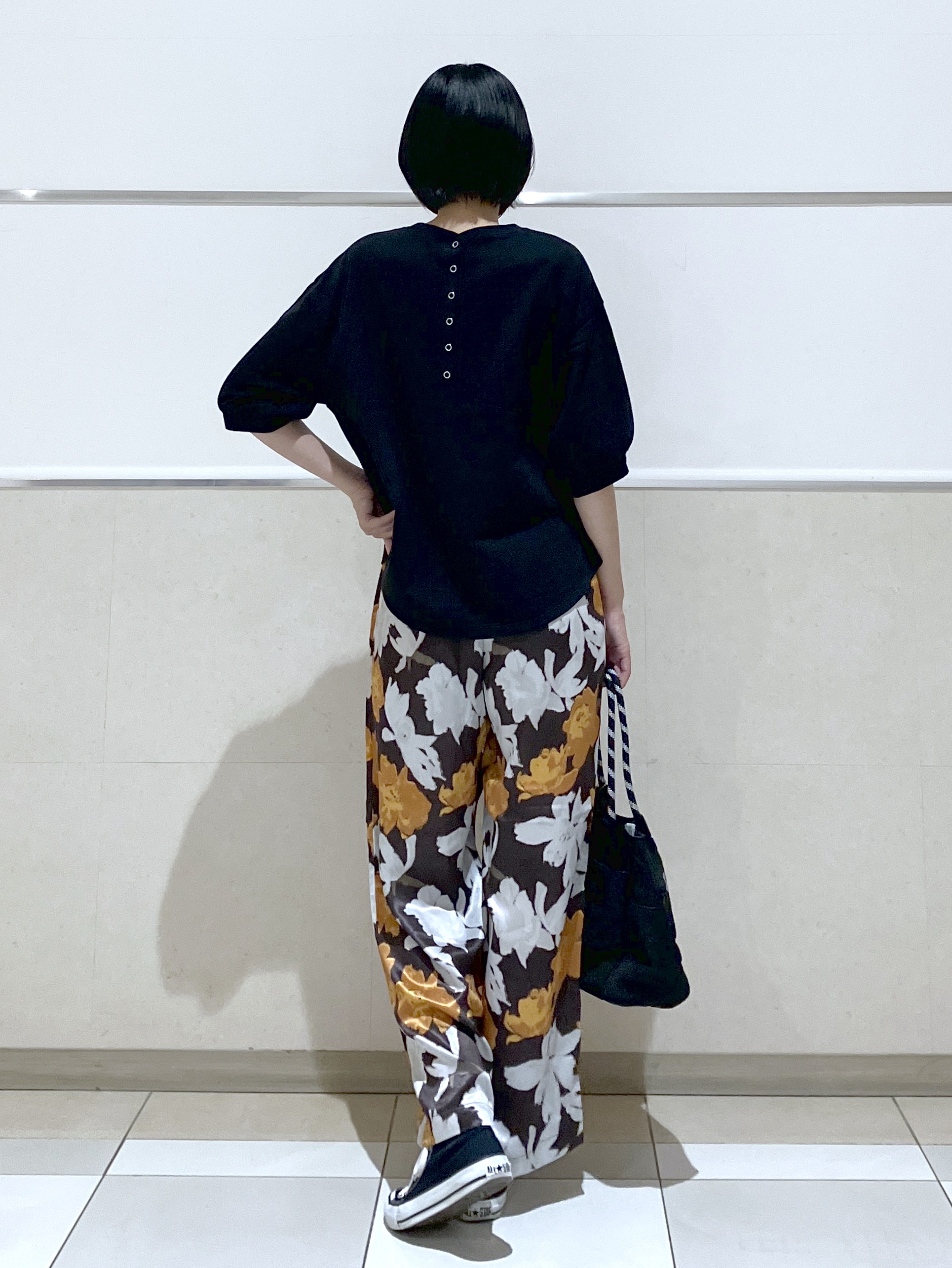 eriko さんの「Dessin｜【高レビュー/洗える/XS-L】バックヘンリーミニ裏毛 5分袖」を使ったコーディネート