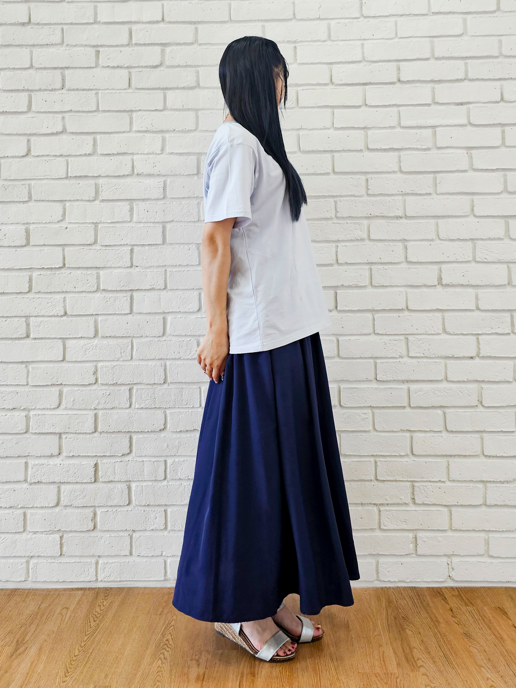 ゆゆさんの「SHOO･LA･RUE｜【洗濯機可/S-LL】夏に快適サラサラ感 大人のプリントTシャツ」を使ったコーディネート