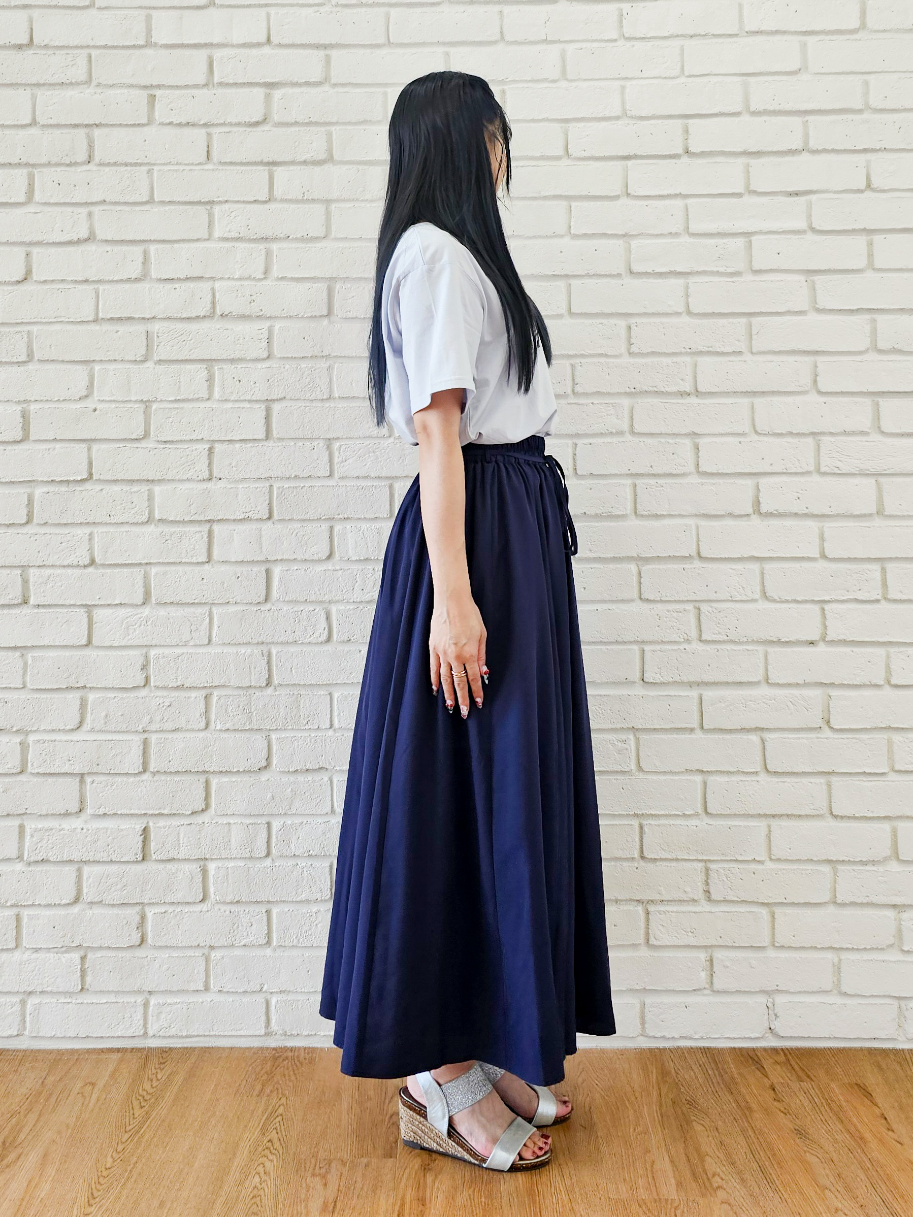 ゆゆさんの「SHOO･LA･RUE｜【洗濯機可/S-LL】夏に快適サラサラ感 大人のプリントTシャツ」を使ったコーディネート