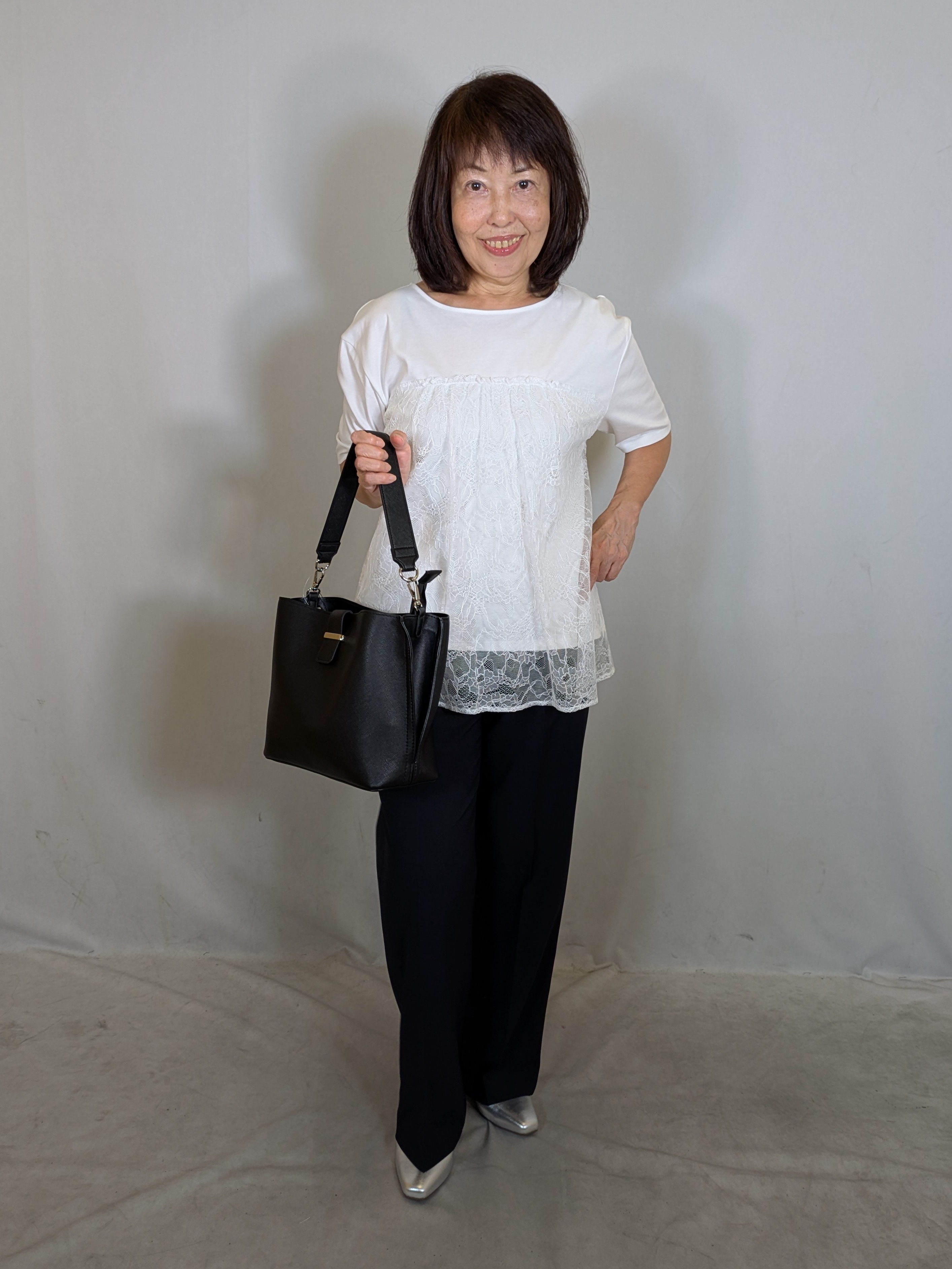 k.kazunoさんの「Reflect｜【UVカット／接触冷感／手洗い可】ラッセルレースプルオーバー」を使ったコーディネート