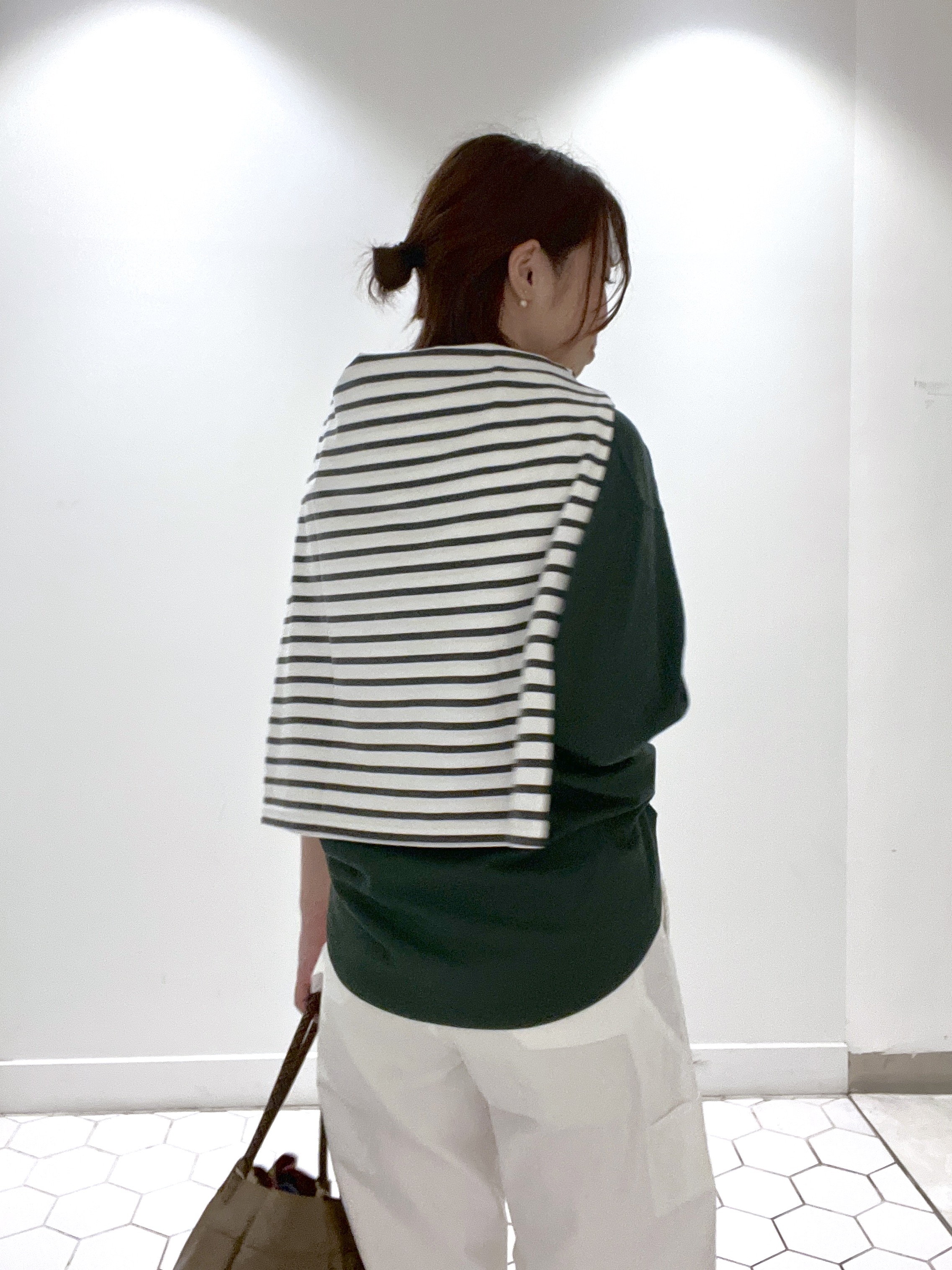Makinoさんの「Dessin｜【高レビュー/洗える/XS-L】バックヘンリーミニ裏毛 5分袖」を使ったコーディネート