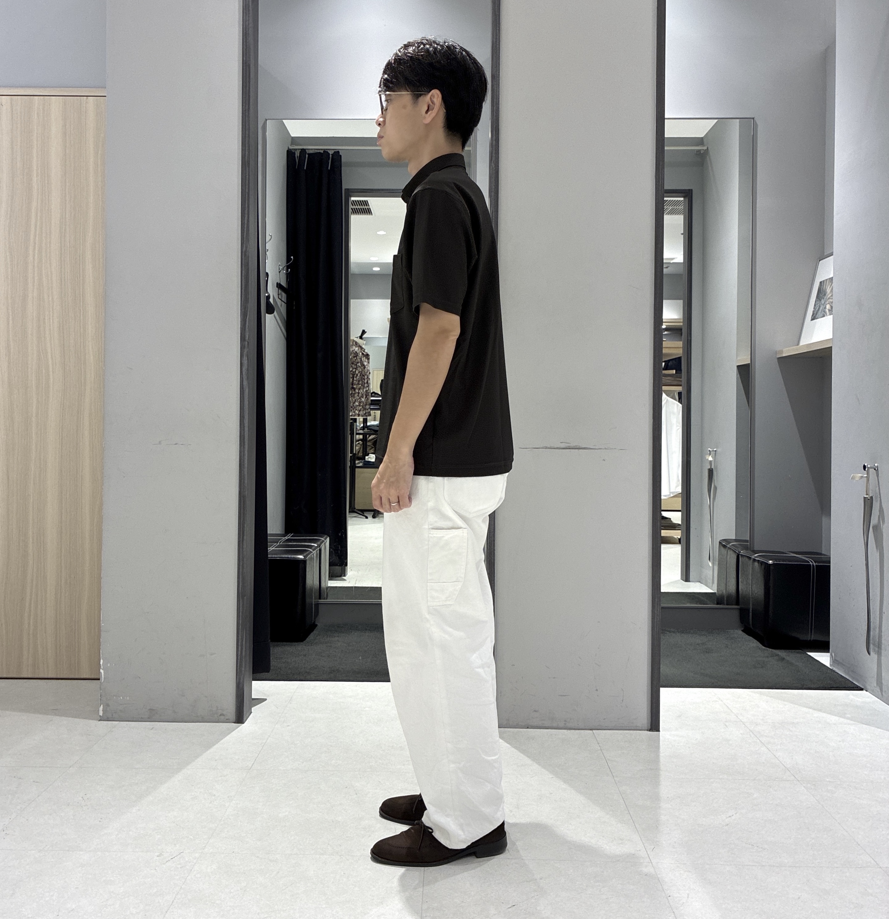 わいずみさんの「TAKEO KIKUCHI｜【360&deg;ストレッチ／軽量】None Of Stress ライト ジャケット（セットアップ対応）」を使ったコーディネート