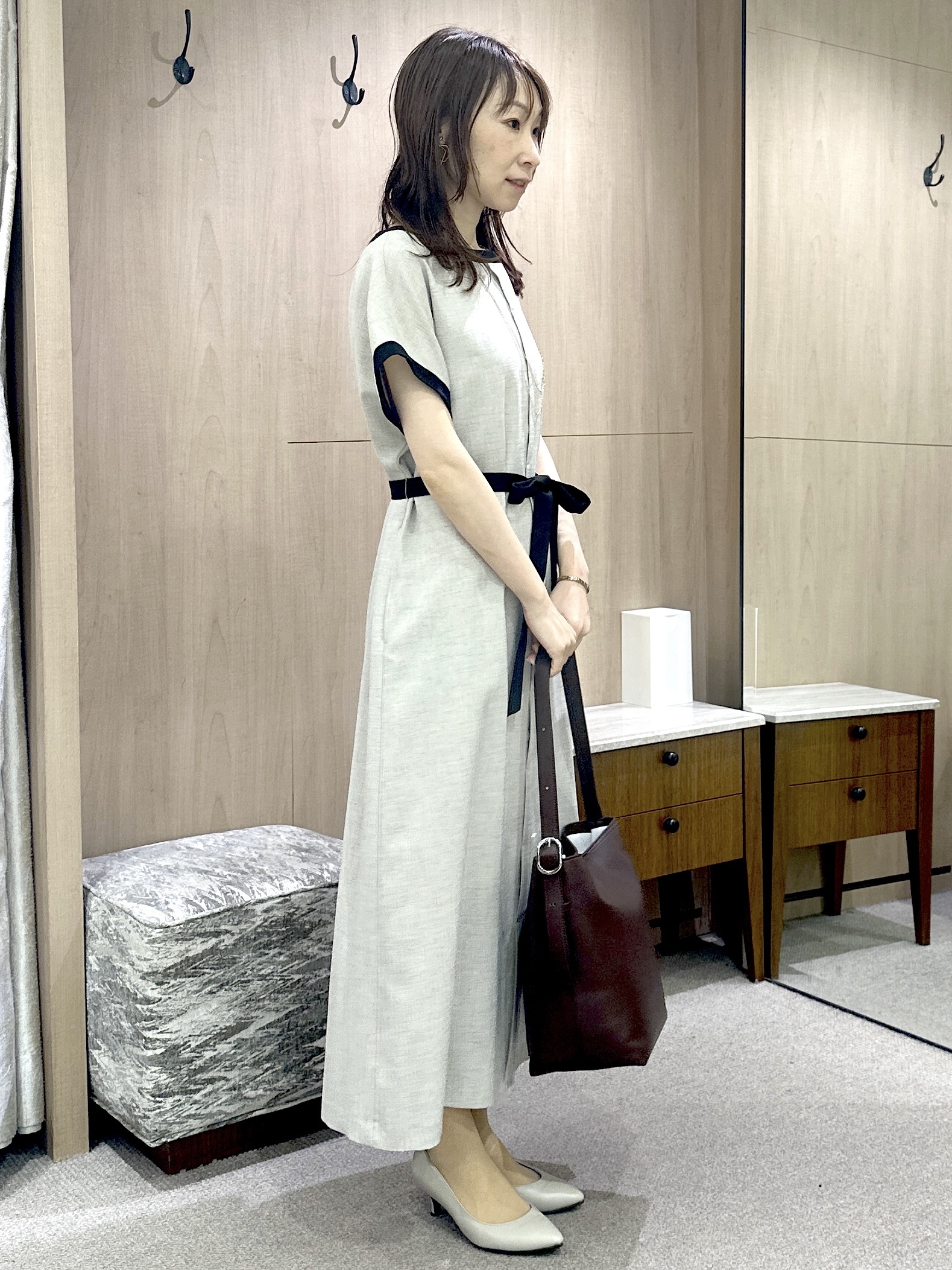 Miwaさんの「UNTITLED｜【アンサンブル可能/秋羽織り】コンパクトニットカーディガン」を使ったコーディネート