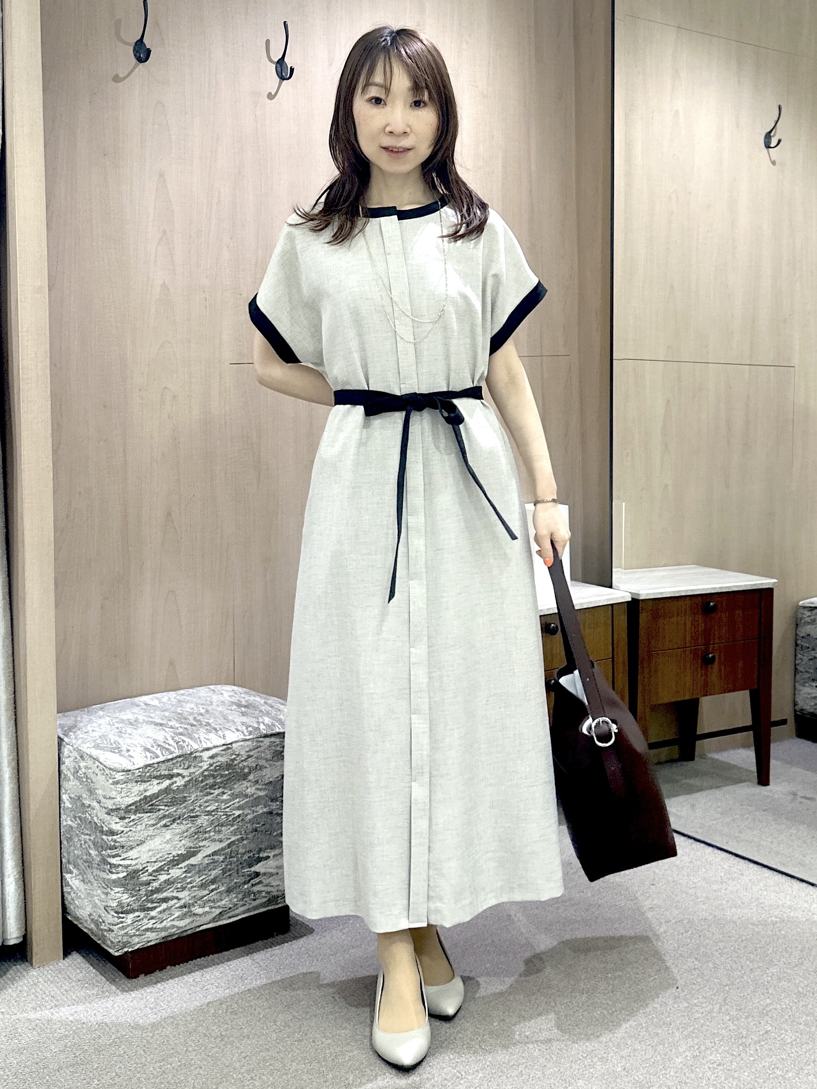Miwaさんの「UNTITLED｜【アンサンブル可能/秋羽織り】コンパクトニットカーディガン」を使ったコーディネート