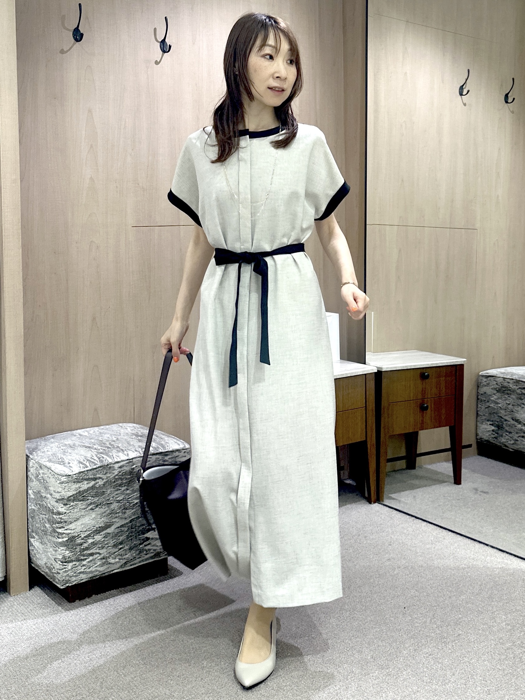 Miwaさんの「UNTITLED｜【アンサンブル可能/秋羽織り】コンパクトニットカーディガン」を使ったコーディネート