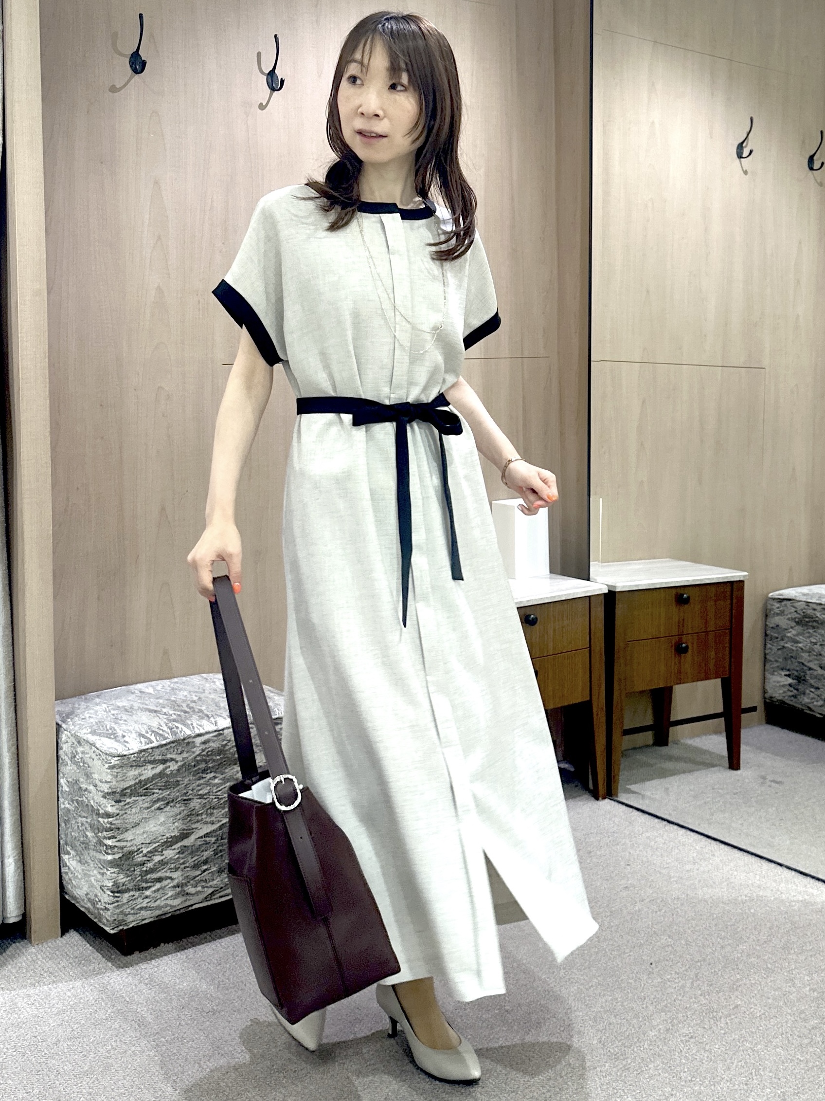 Miwaさんの「UNTITLED｜【アンサンブル可能/秋羽織り】コンパクトニットカーディガン」を使ったコーディネート