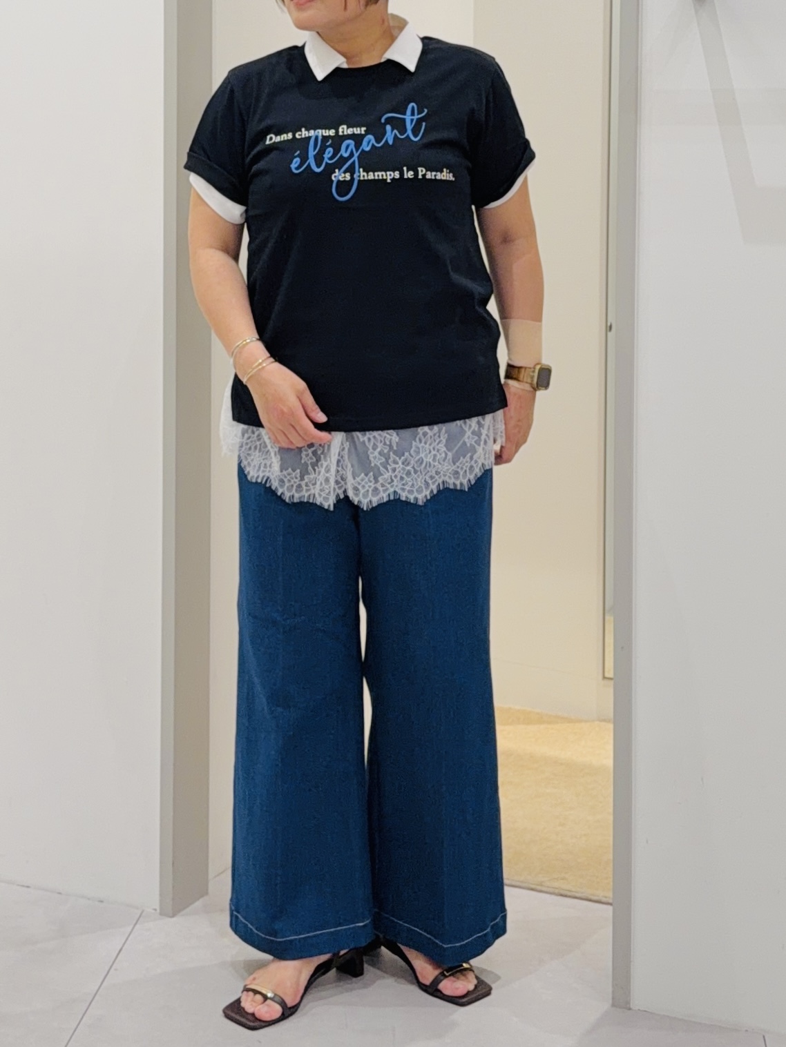 タナさんの「THE SHOP TK｜【吸水速乾】プリントアソートTシャツ」を使ったコーディネート