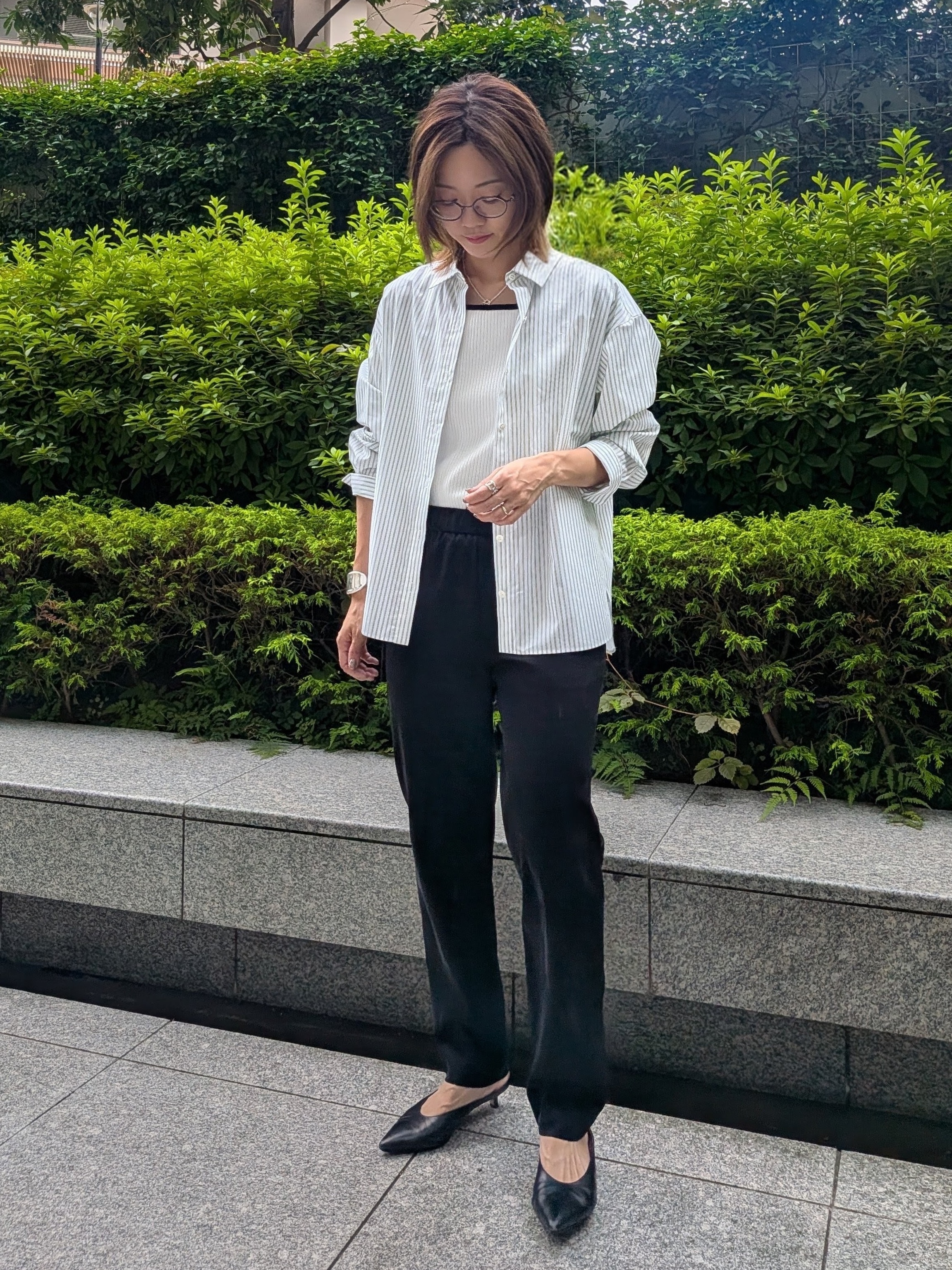 Aさんの「UNTITLED｜【6色色展開/コットン100】カラーベーシックシャツ」を使ったコーディネート