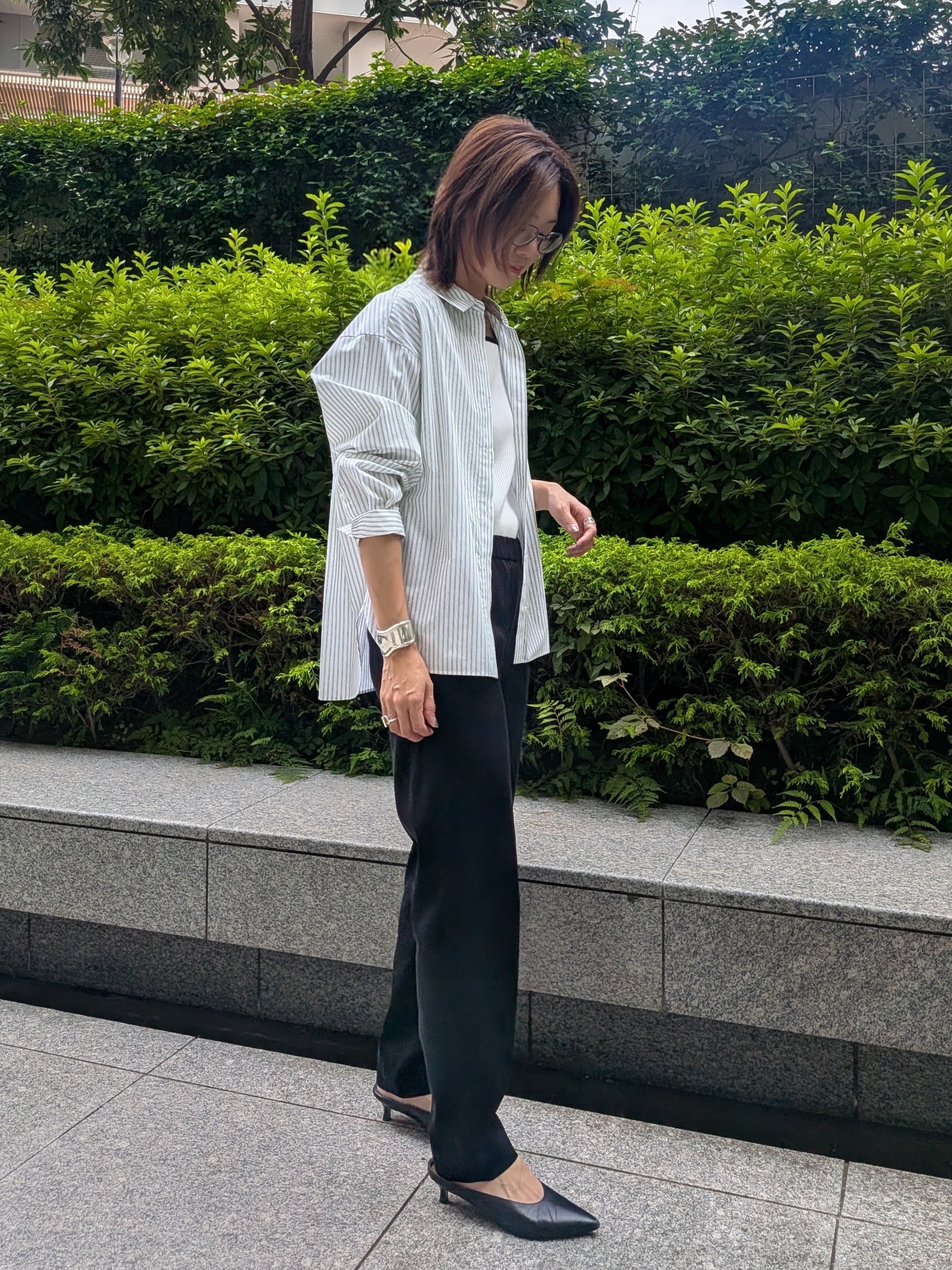 Aさんの「UNTITLED｜【6色色展開/コットン100】カラーベーシックシャツ」を使ったコーディネート
